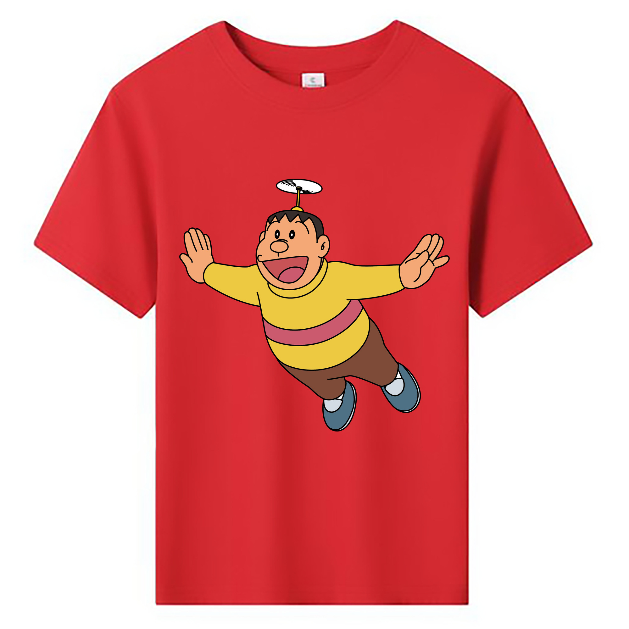 （画像用） ドラえもん 剛田武 Doraemon Gouta Takeshi 綿100％キッズTシャツ（フロントプリント）
