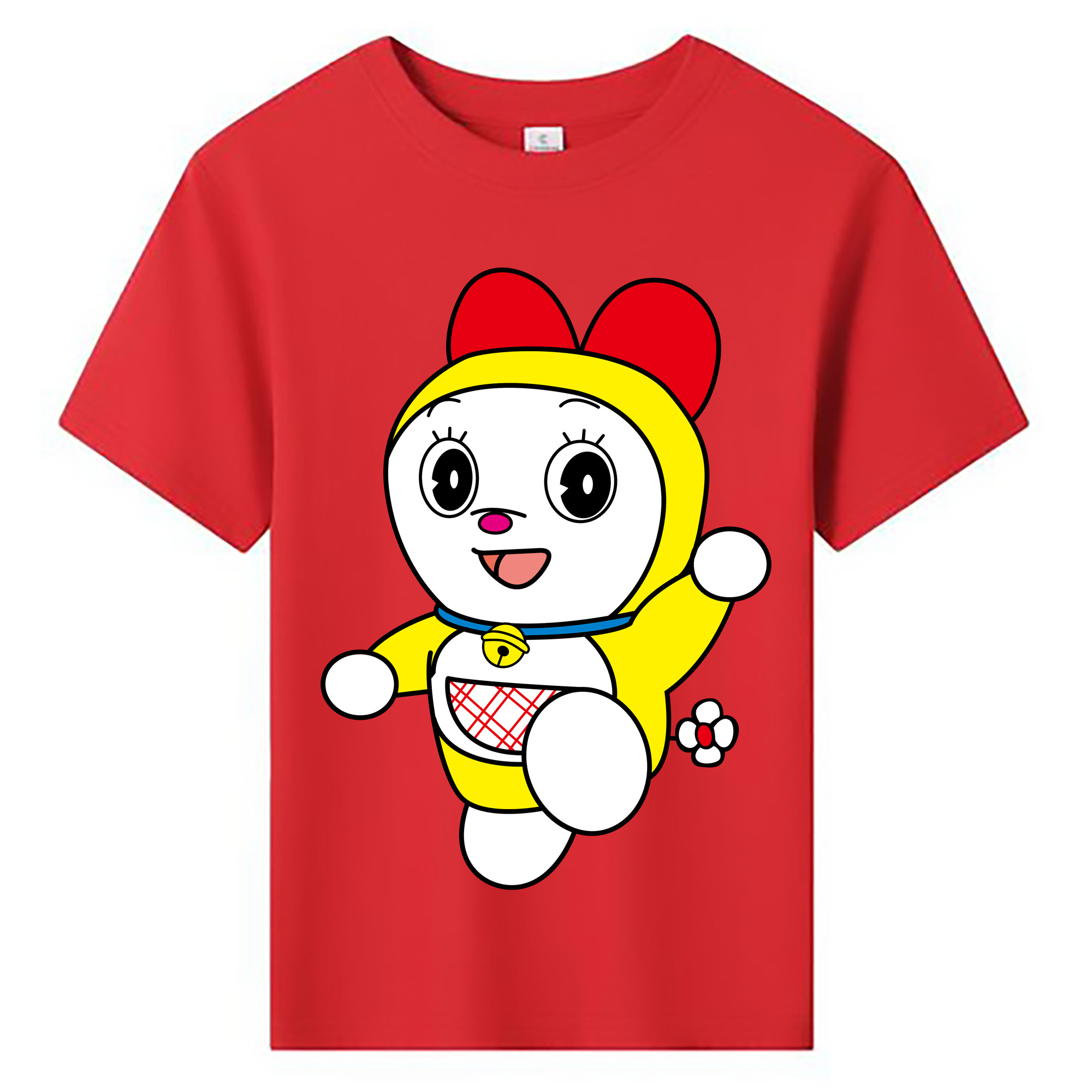 （画像用） ドラえもん ドラミ Doraemon Dorami 綿100％キッズTシャツ（フロントプリント）