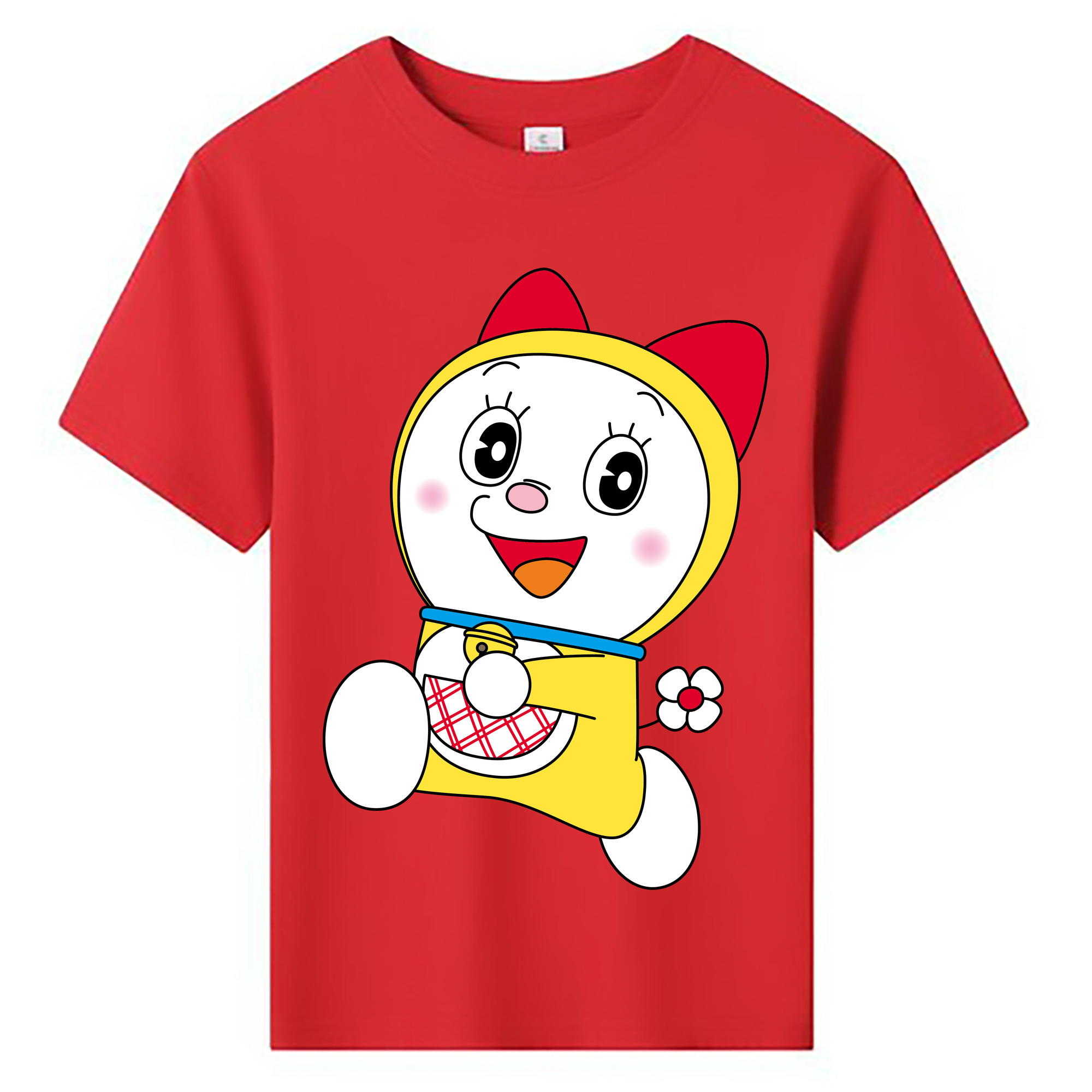 （画像用） ドラえもん ドラミ Doraemon Dorami 綿100％キッズTシャツ（フロントプリント）