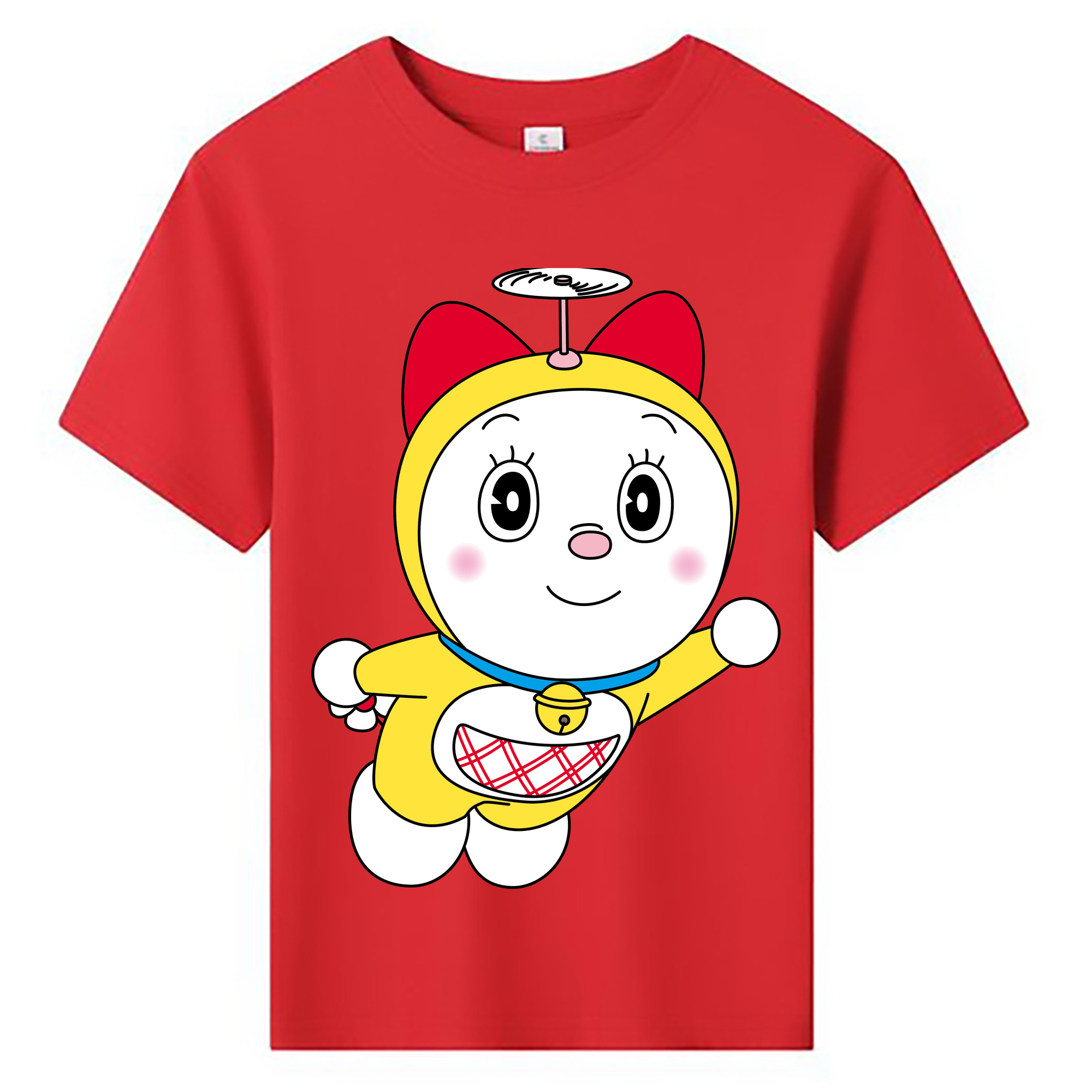 （画像用） ドラえもん ドラミ Doraemon Dorami 綿100％キッズTシャツ（フロントプリント）