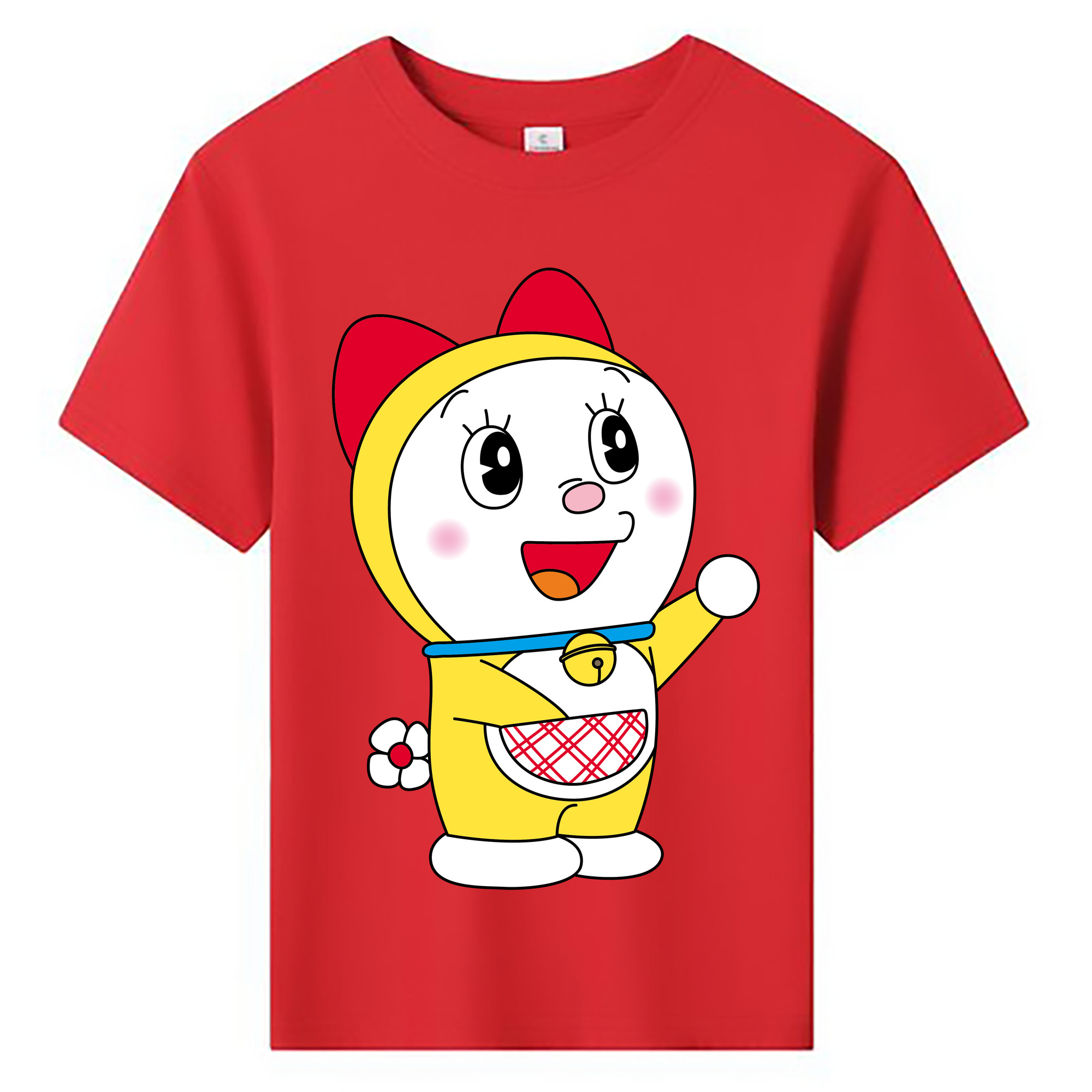 （画像用） ドラえもん ドラミ Doraemon Dorami 綿100％キッズTシャツ（フロントプリント）