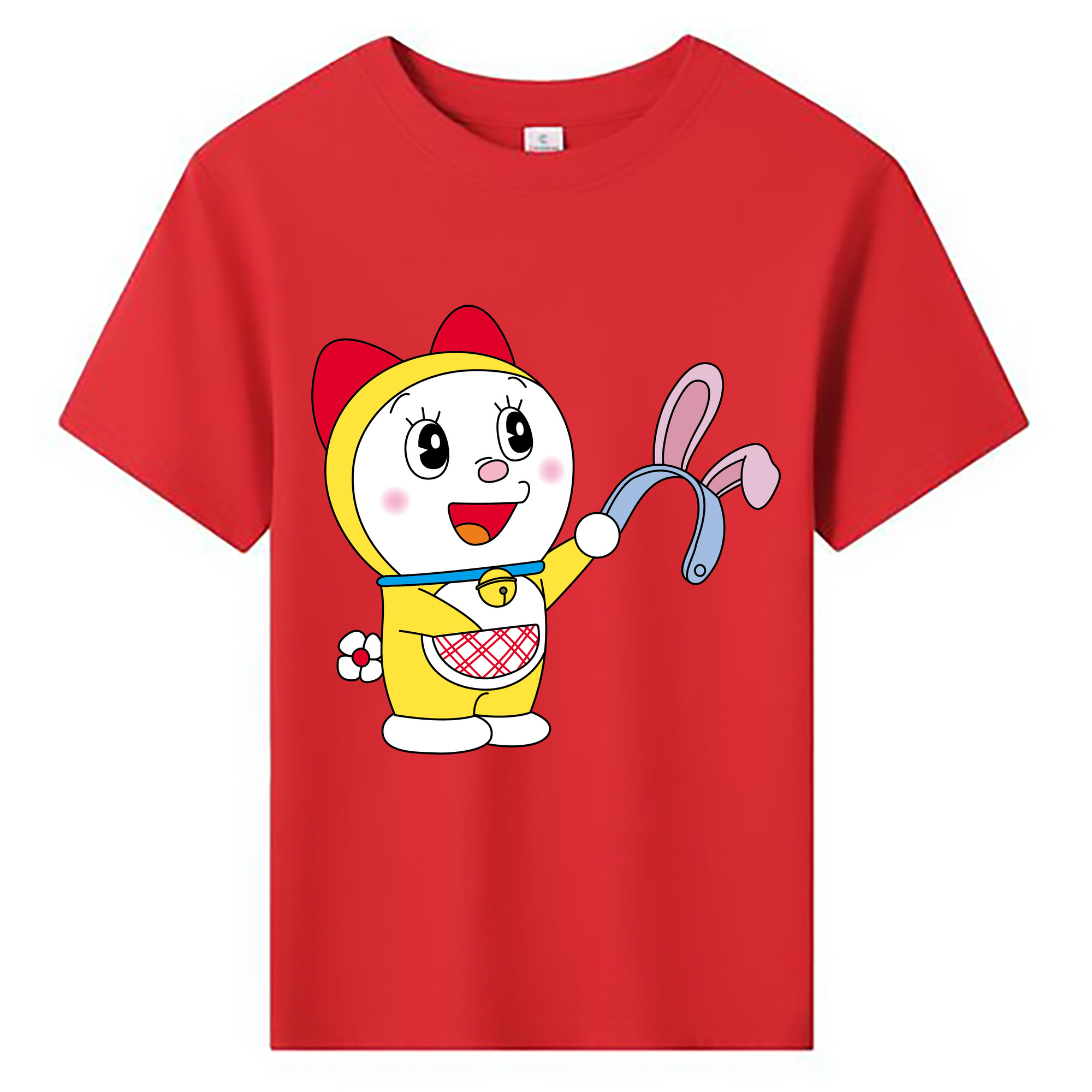 （画像用） ドラえもん ドラミ Doraemon Dorami 綿100％キッズTシャツ（フロントプリント）