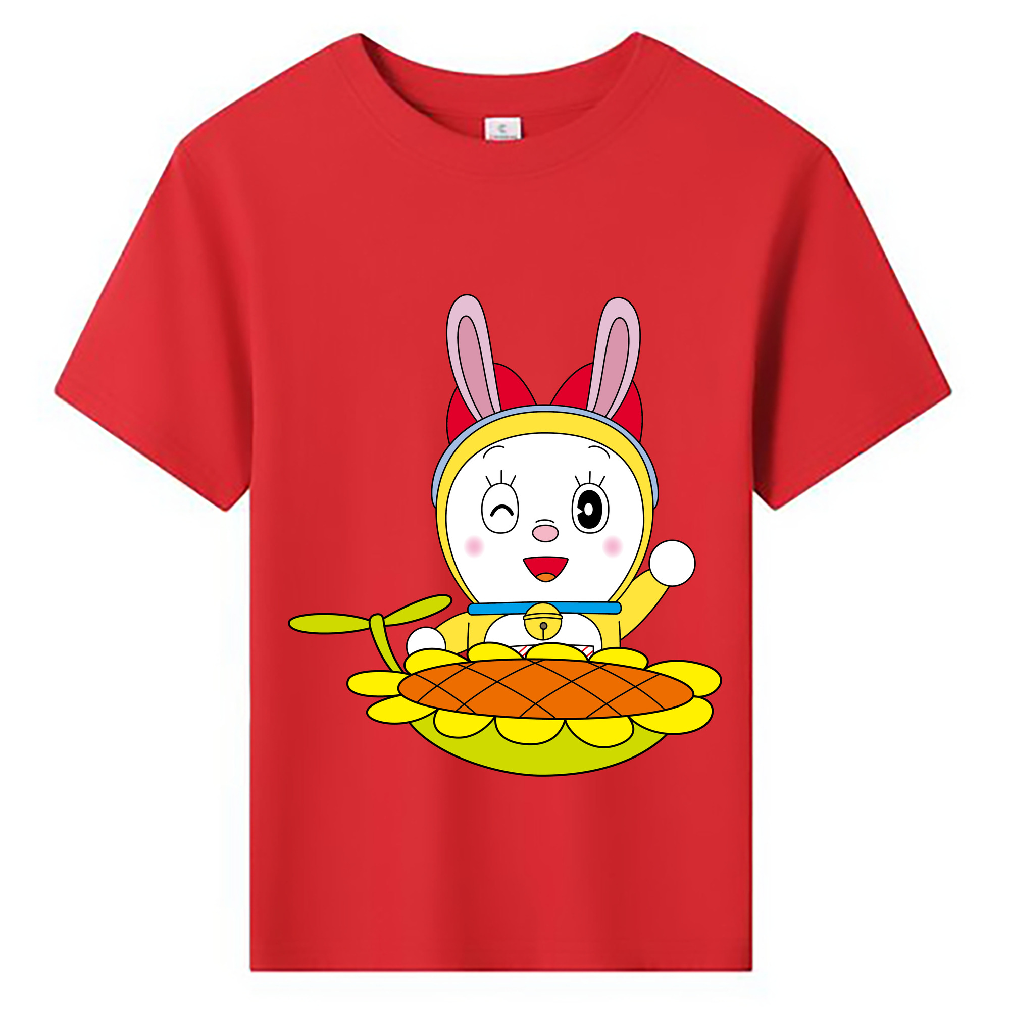 （画像用） ドラえもん ドラミ Doraemon Dorami 綿100％キッズTシャツ（フロントプリント）