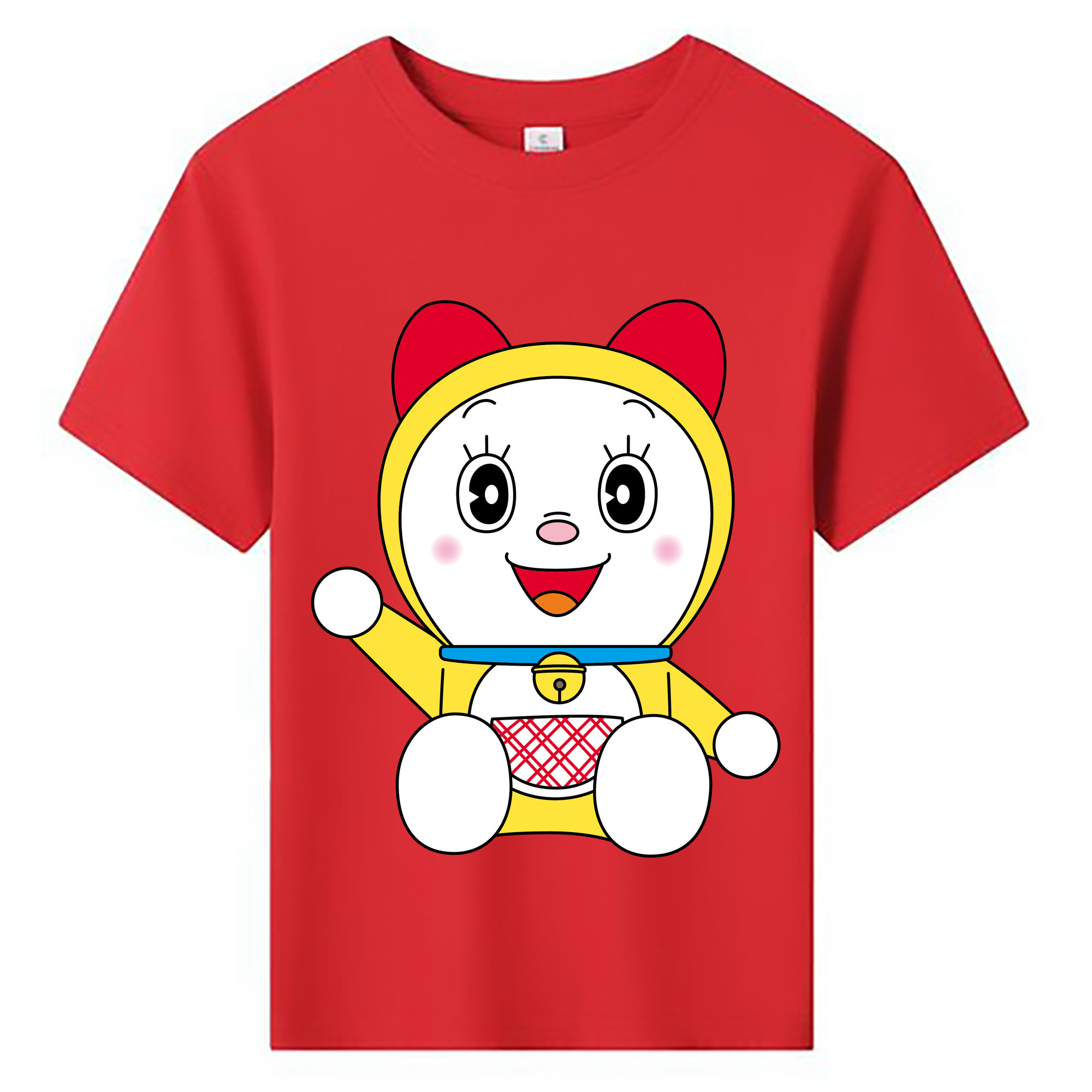 （画像用） ドラえもん ドラミ Doraemon Dorami 綿100％キッズTシャツ（フロントプリント）