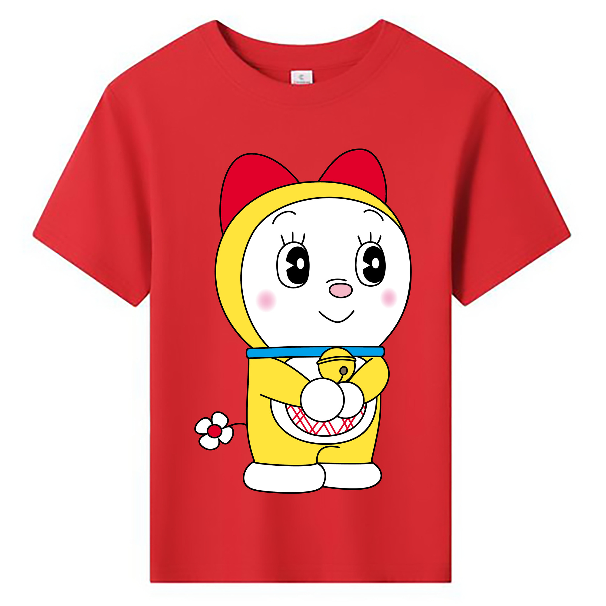 （画像用） ドラえもん ドラミ Doraemon Dorami 綿100％キッズTシャツ（フロントプリント）