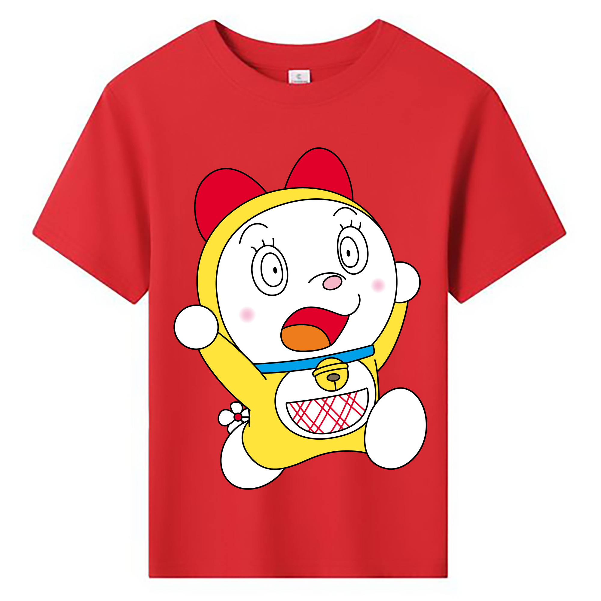 （画像用） ドラえもん ドラミ Doraemon Dorami 綿100％キッズTシャツ（フロントプリント）