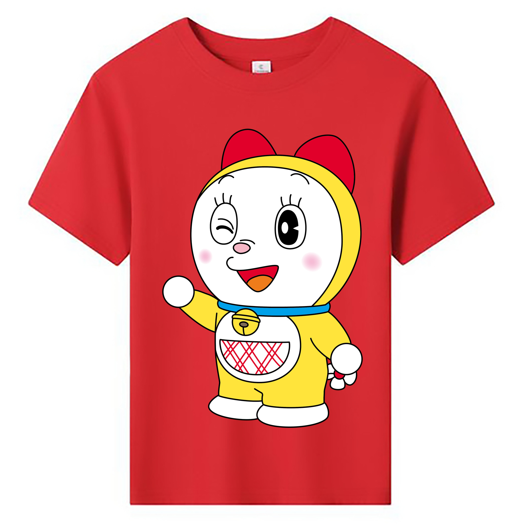 （画像用） ドラえもん ドラミ Doraemon Dorami 綿100％キッズTシャツ（フロントプリント）