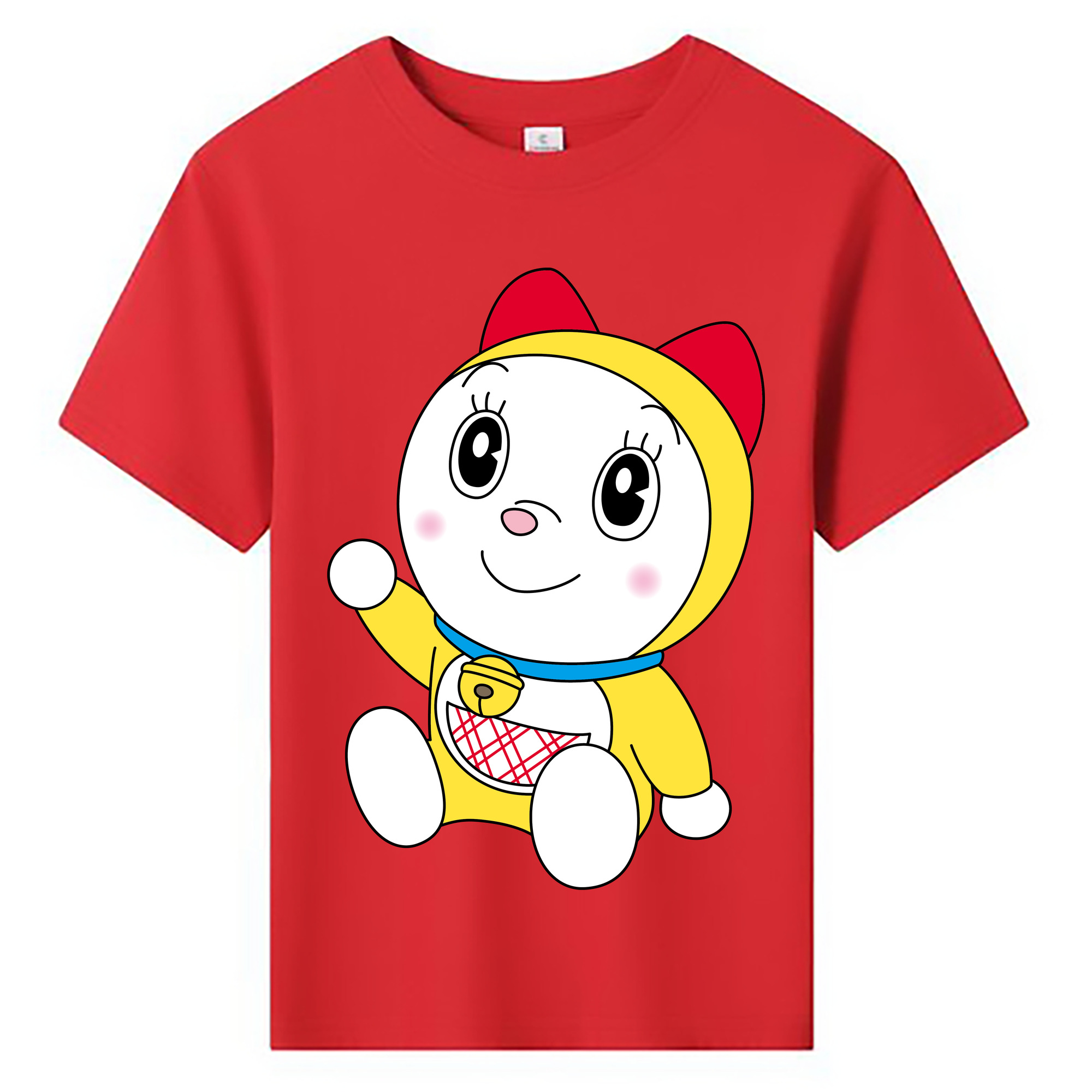 （画像用） ドラえもん ドラミ Doraemon Dorami 綿100％キッズTシャツ（フロントプリント）