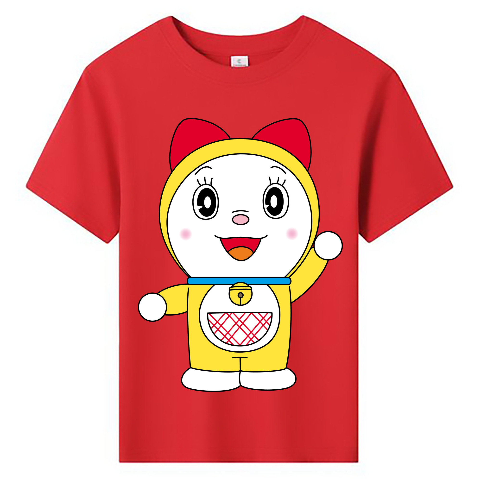（画像用） ドラえもん ドラミ Doraemon Dorami 綿100％キッズTシャツ（フロントプリント）