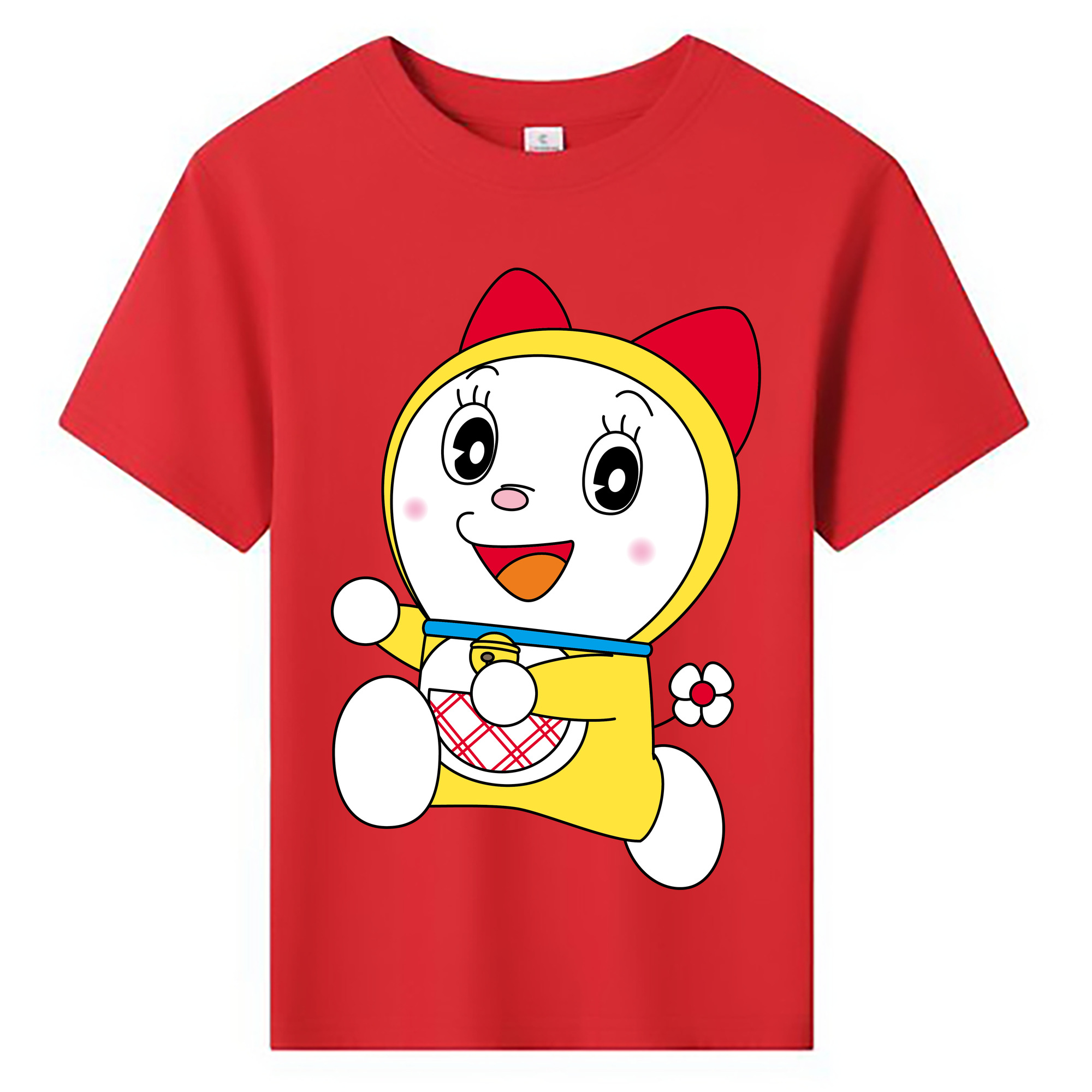 （画像用） ドラえもん ドラミ Doraemon Dorami 綿100％キッズTシャツ（フロントプリント）