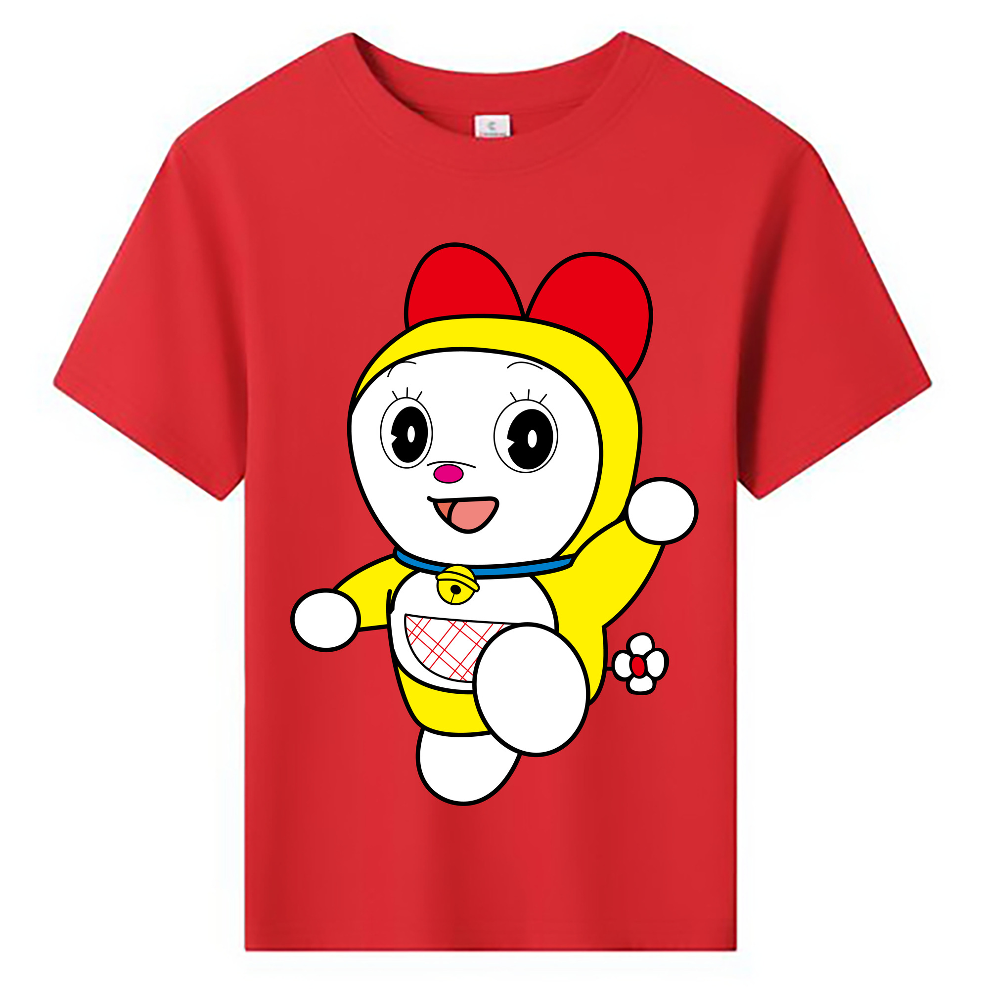 （画像用） ドラえもん ドラミ Doraemon Dorami 綿100％キッズTシャツ（フロントプリント）