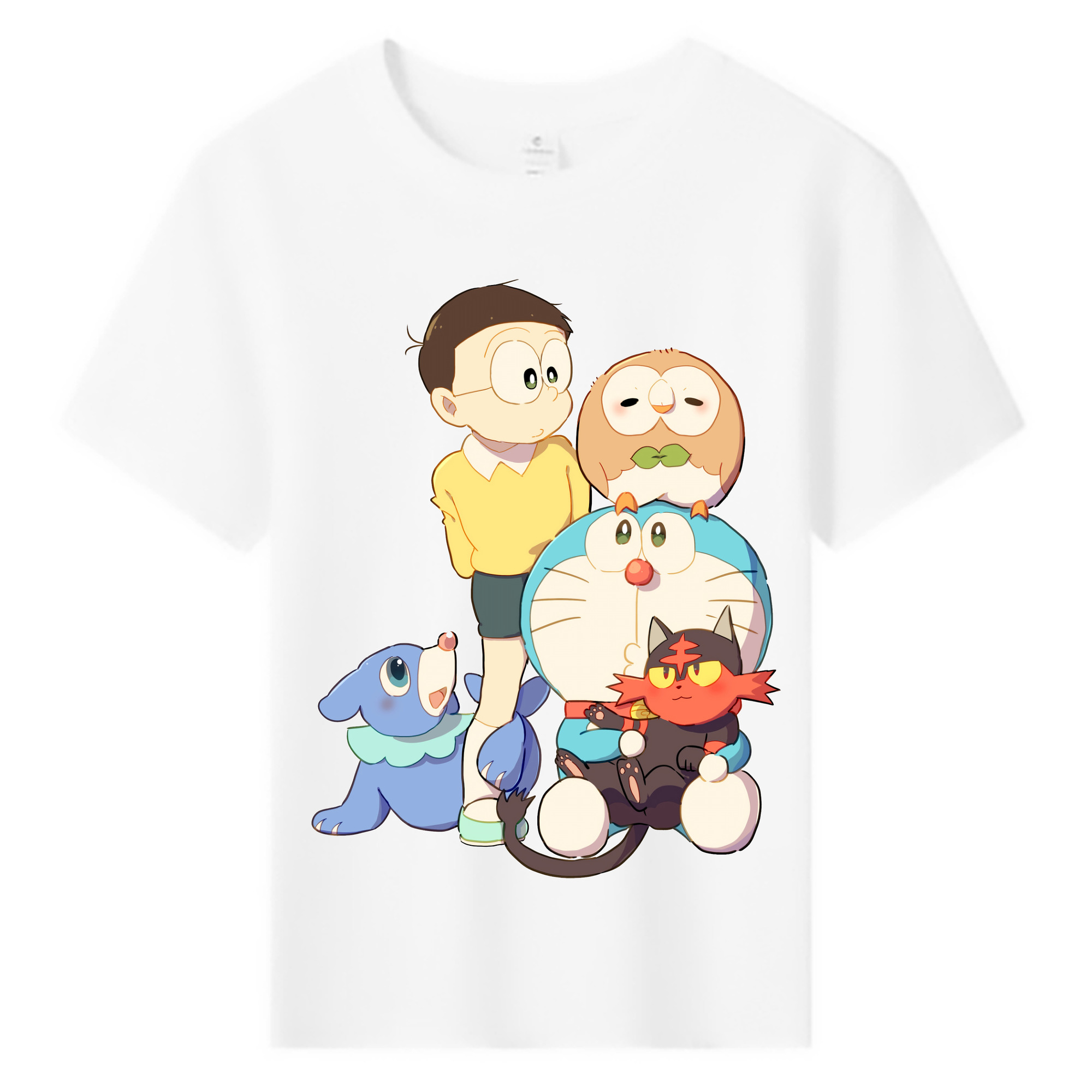 （画像用） ドラえもん Doraemon 綿100％キッズTシャツ（フロントプリント）