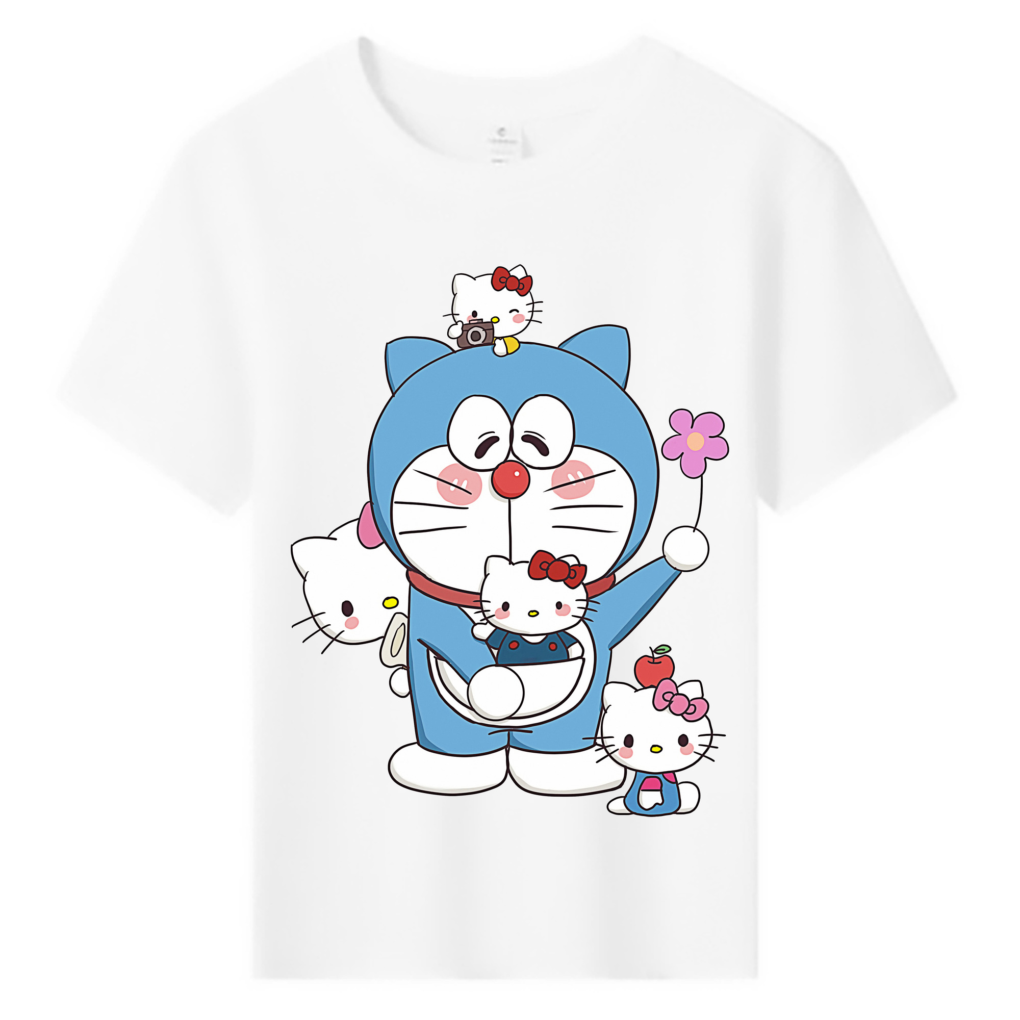 （画像用） ドラえもん Doraemon 綿100％キッズTシャツ（フロントプリント）