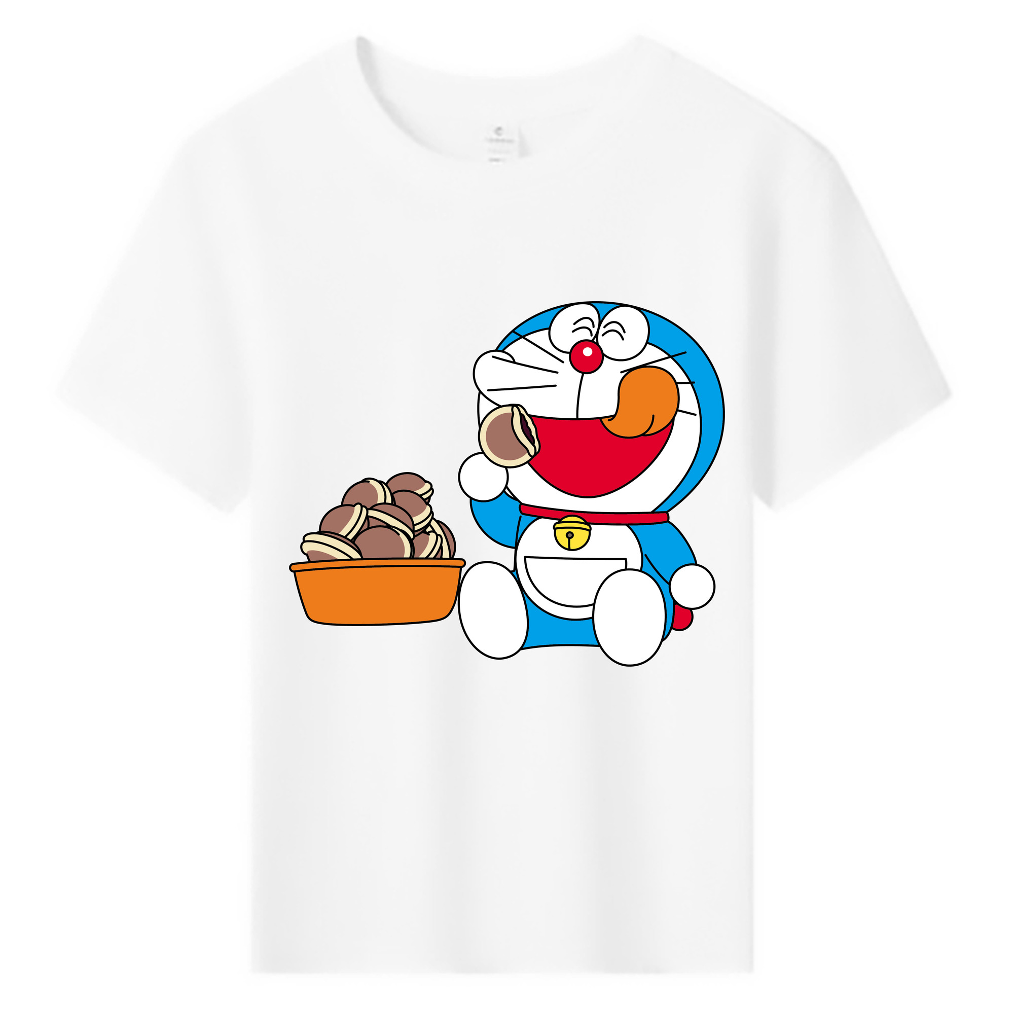 （画像用） ドラえもん Doraemon 綿100％キッズTシャツ（フロントプリント）