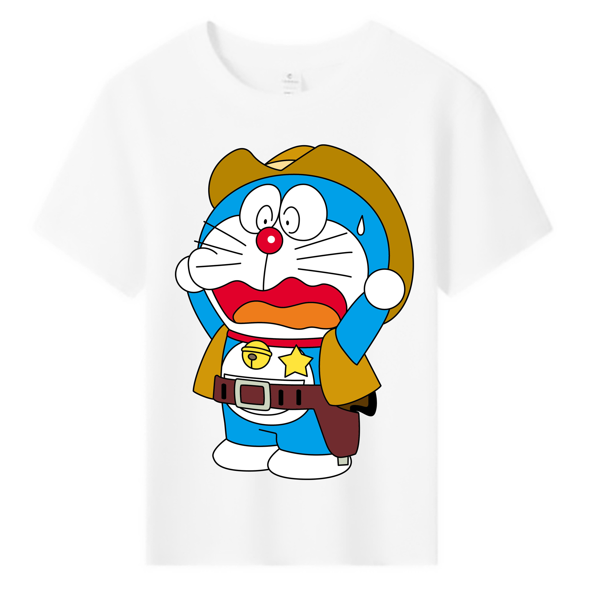 （画像用） ドラえもん Doraemon 綿100％キッズTシャツ（フロントプリント）