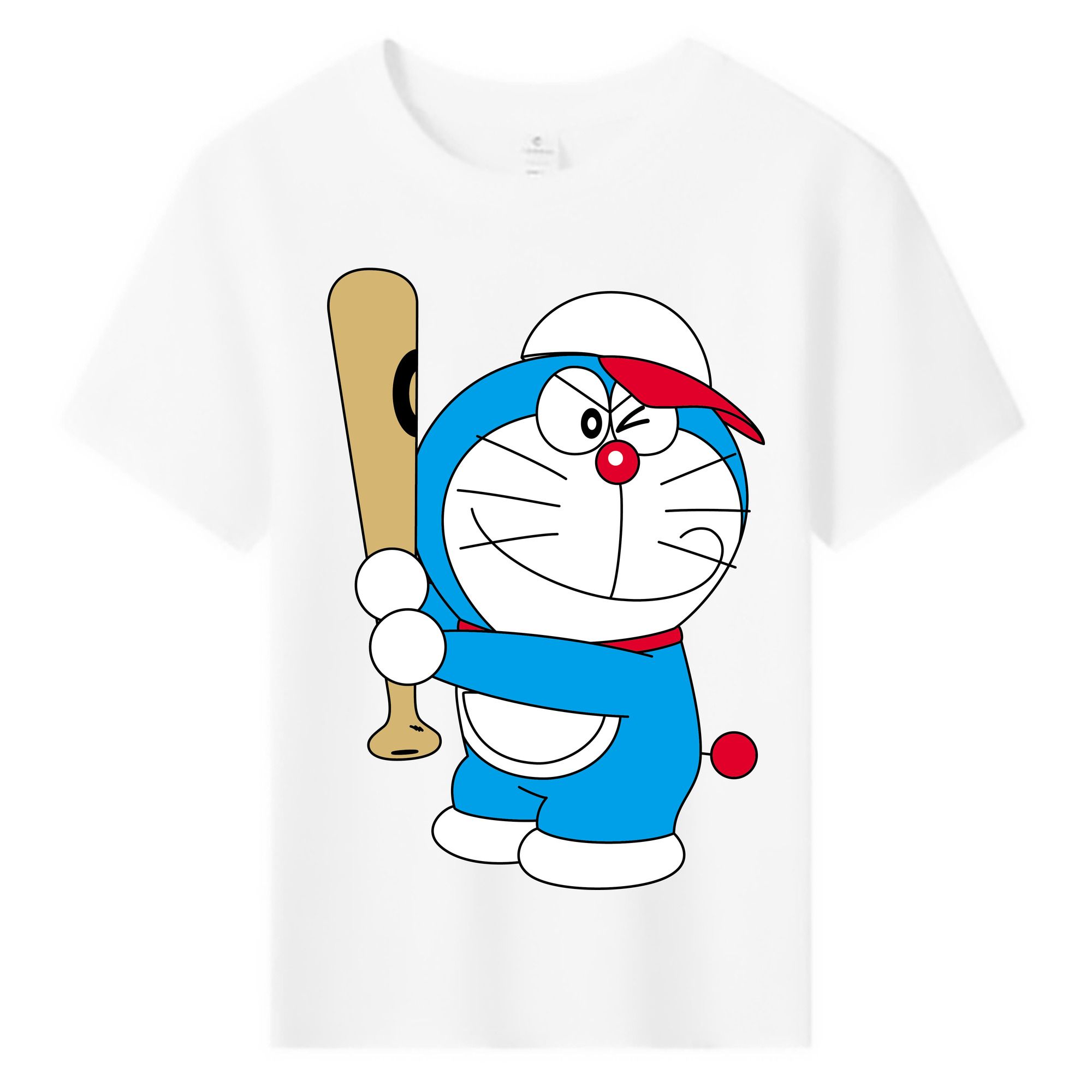 （画像用） ドラえもん Doraemon 綿100％キッズTシャツ（フロントプリント）