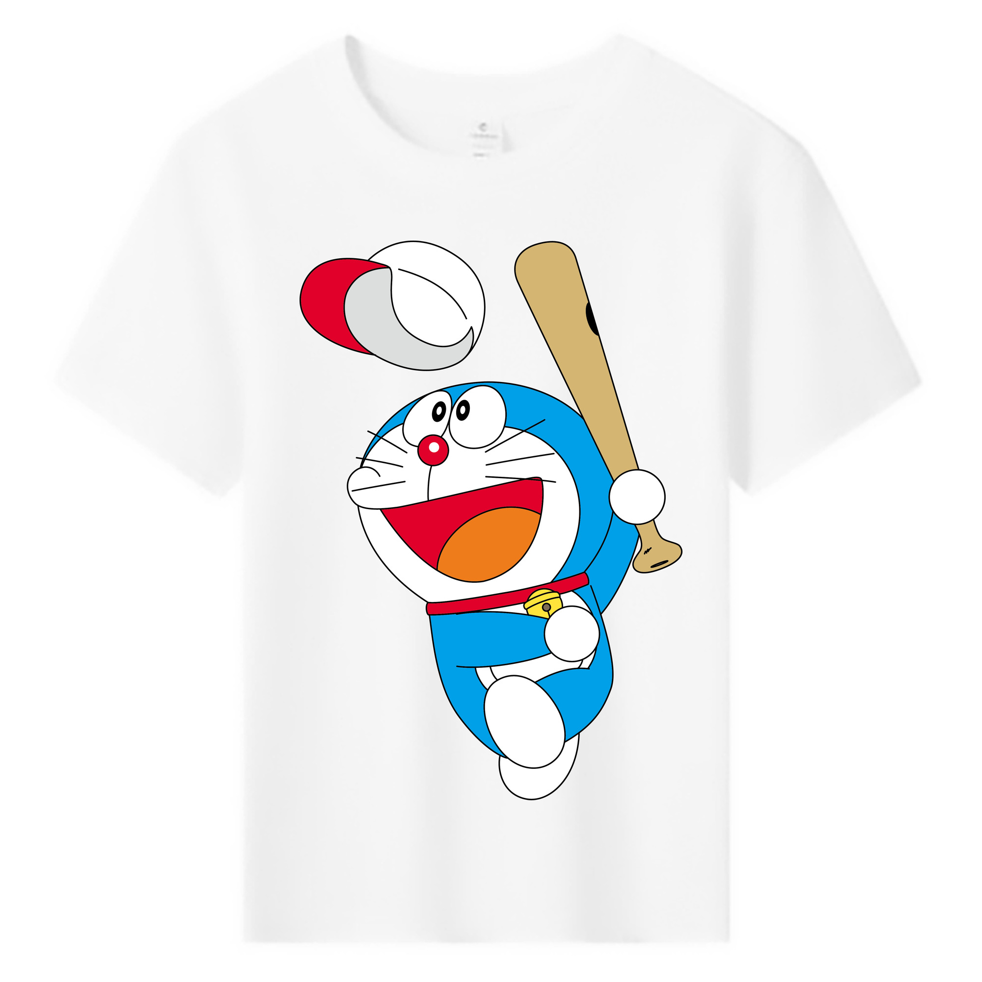 （画像用） ドラえもん Doraemon 綿100％キッズTシャツ（フロントプリント）