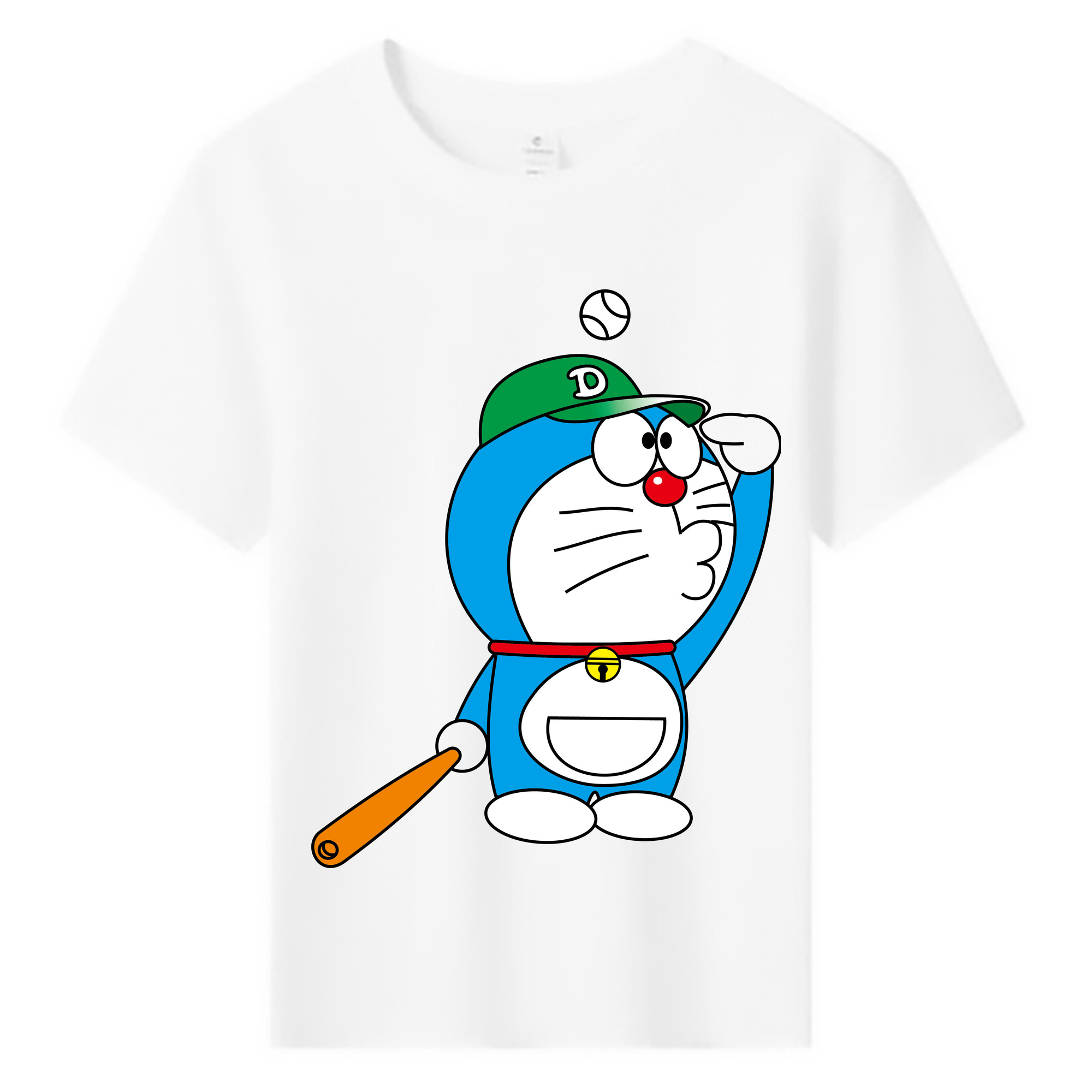 （画像用） ドラえもん Doraemon 綿100％キッズTシャツ（フロントプリント）