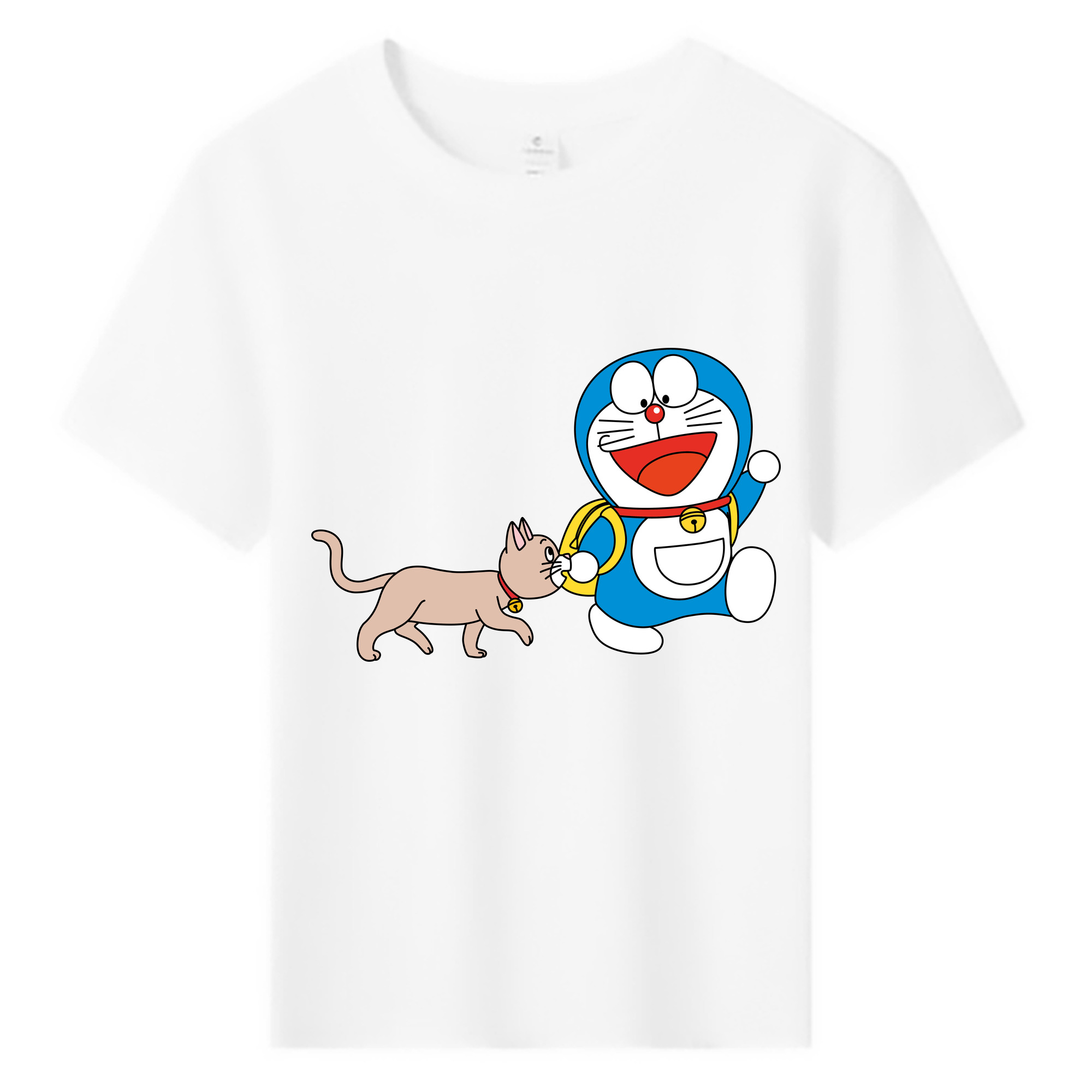 （画像用） ドラえもん Doraemon 綿100％キッズTシャツ（フロントプリント）