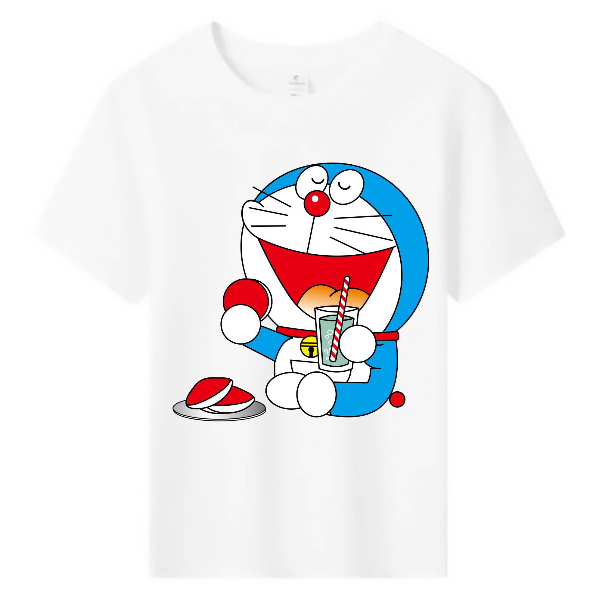 （画像用） ドラえもん Doraemon 綿100％キッズTシャツ（フロントプリント）
