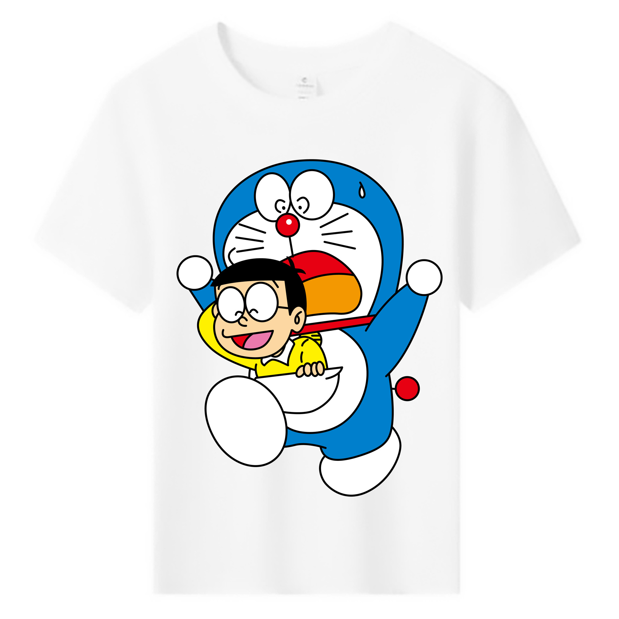 （画像用） ドラえもん Doraemon 綿100％キッズTシャツ（フロントプリント）