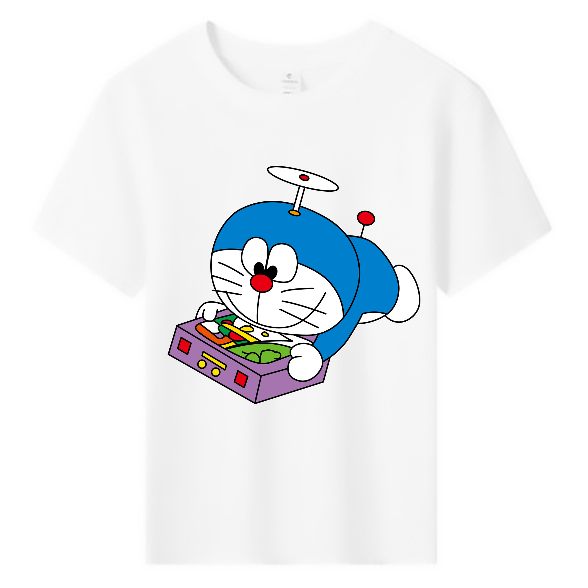 （画像用） ドラえもん Doraemon 綿100％キッズTシャツ（フロントプリント）