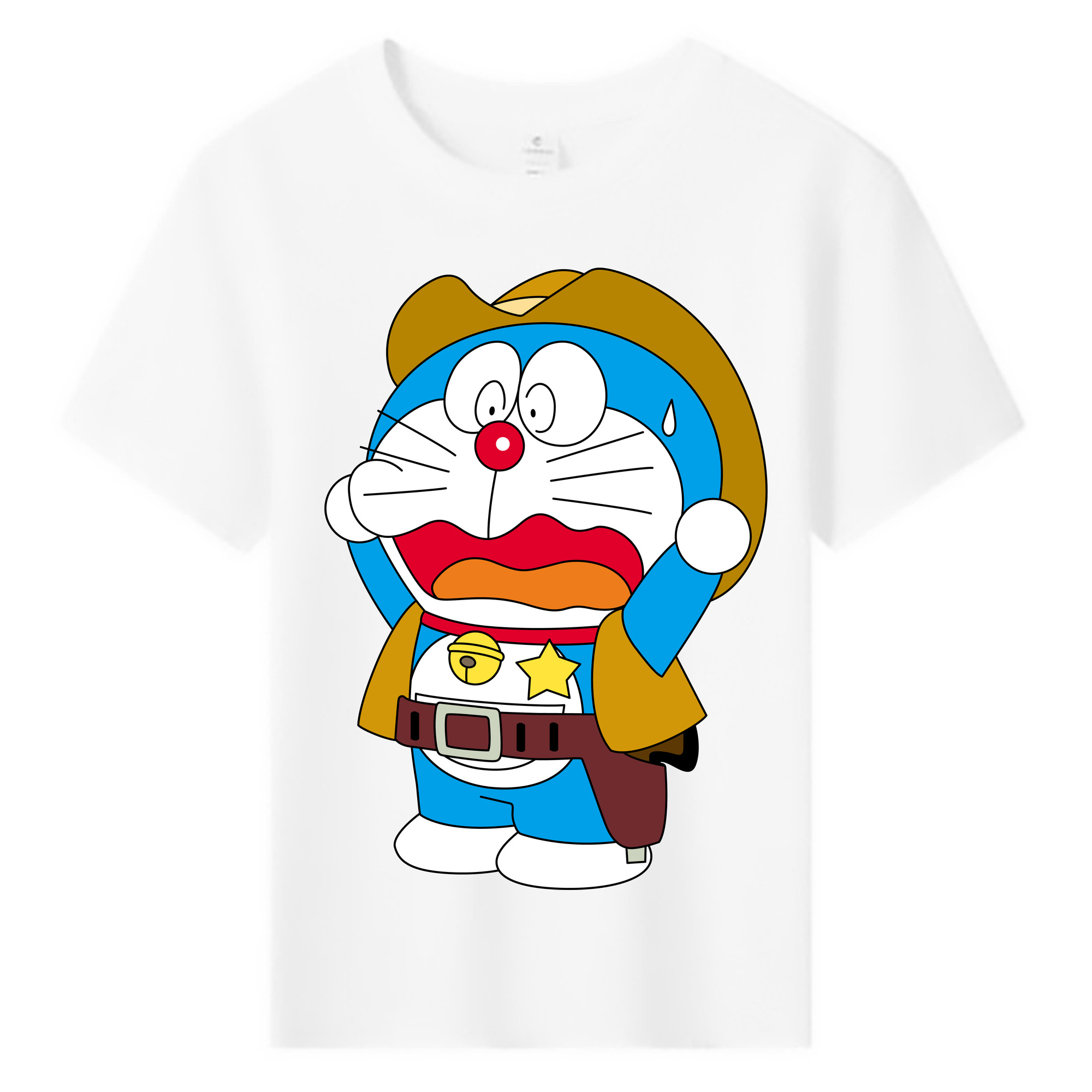 （画像用） ドラえもん Doraemon 綿100％キッズTシャツ（フロントプリント）