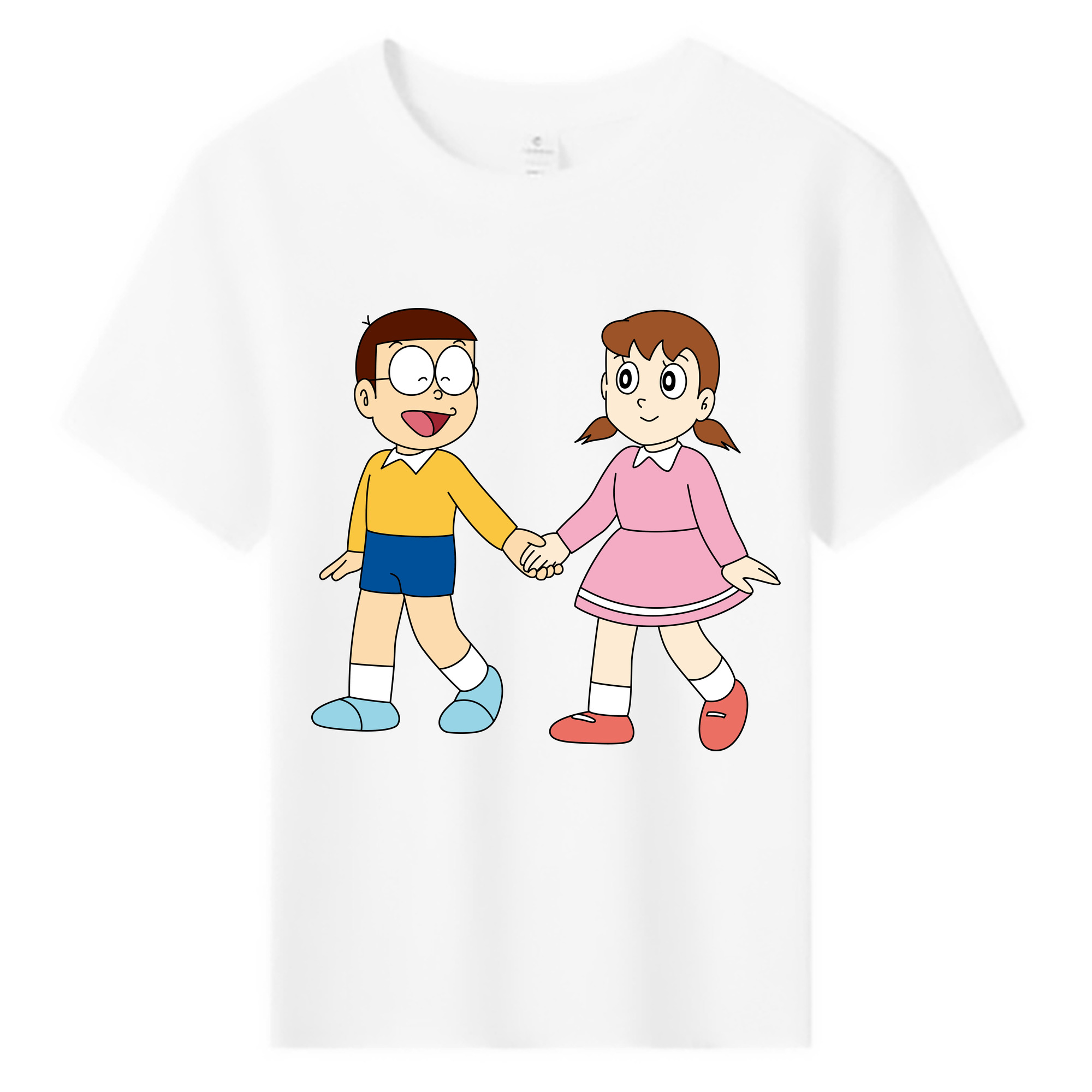 （画像用） ドラえもん 野比 のび太 Doraemon Nobita Nobi 綿100％キッズTシャツ（フロントプリント）