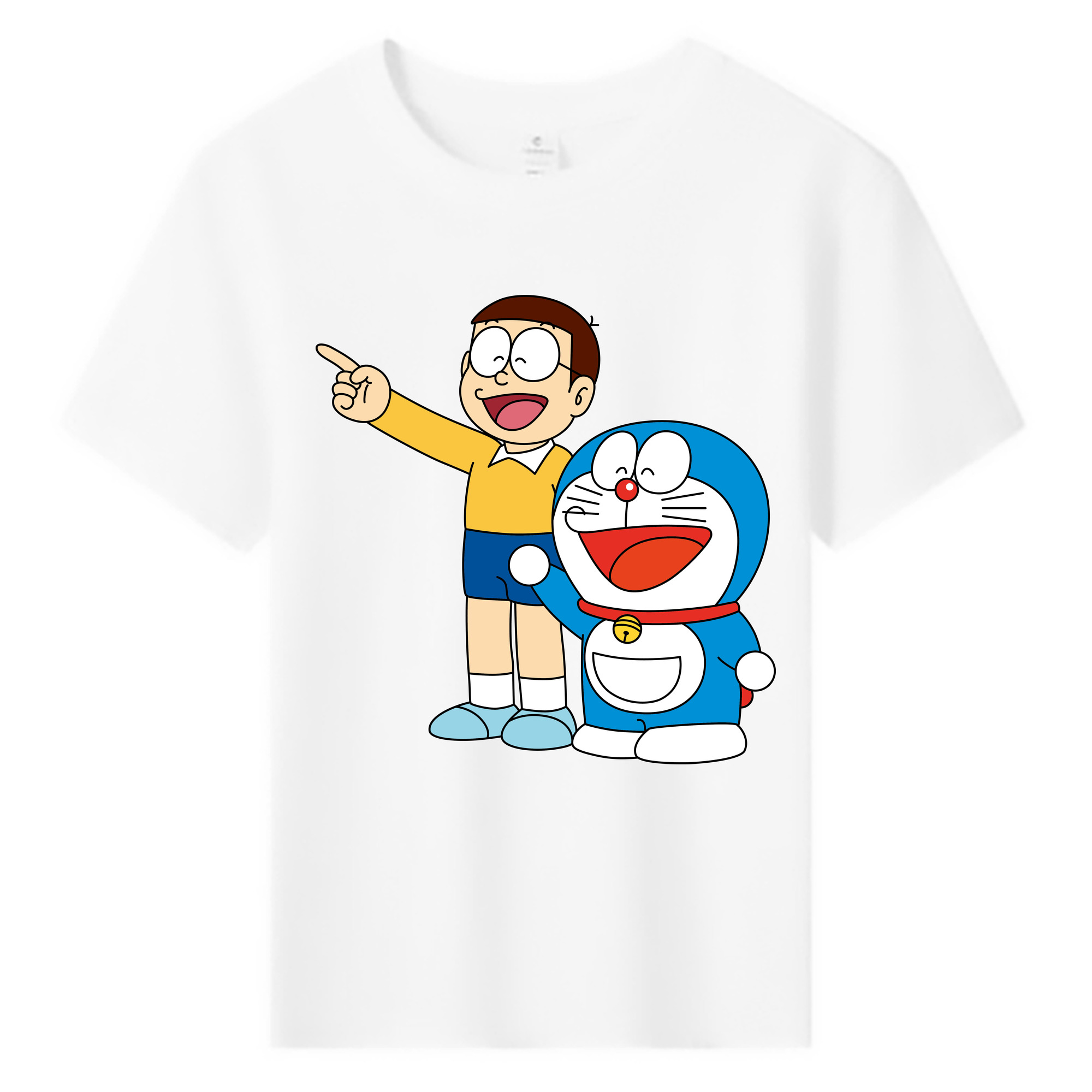 （画像用） ドラえもん 野比 のび太 Doraemon Nobita Nobi 綿100％キッズTシャツ（フロントプリント）