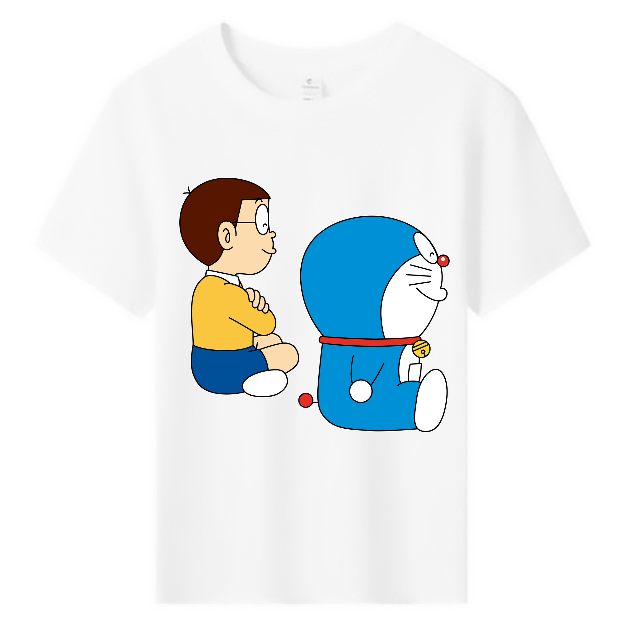 （画像用） ドラえもん 野比 のび太 Doraemon Nobita Nobi 綿100％キッズTシャツ（フロントプリント）