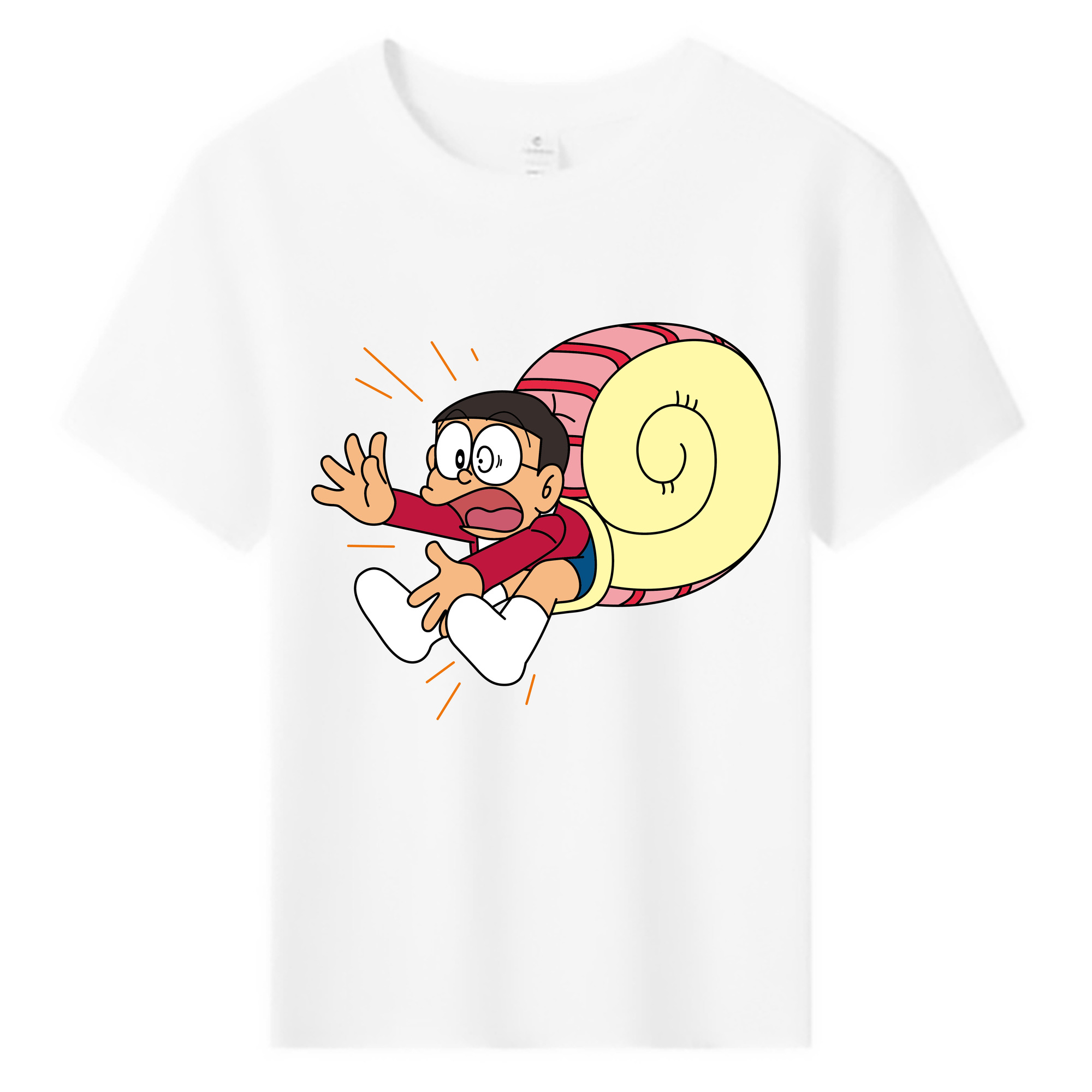 （画像用） ドラえもん 野比 のび太 Doraemon Nobita Nobi 綿100％キッズTシャツ（フロントプリント）
