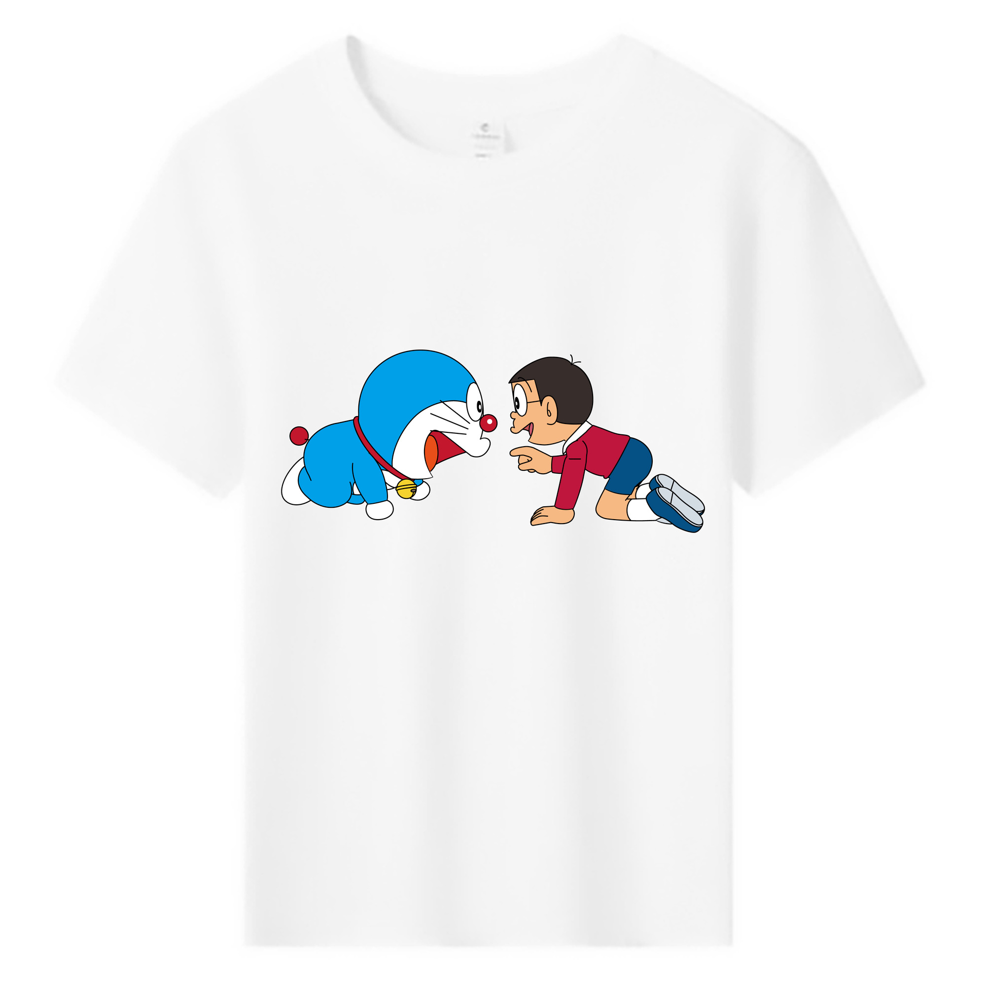（画像用） ドラえもん 野比 のび太 Doraemon Nobita Nobi 綿100％キッズTシャツ（フロントプリント）