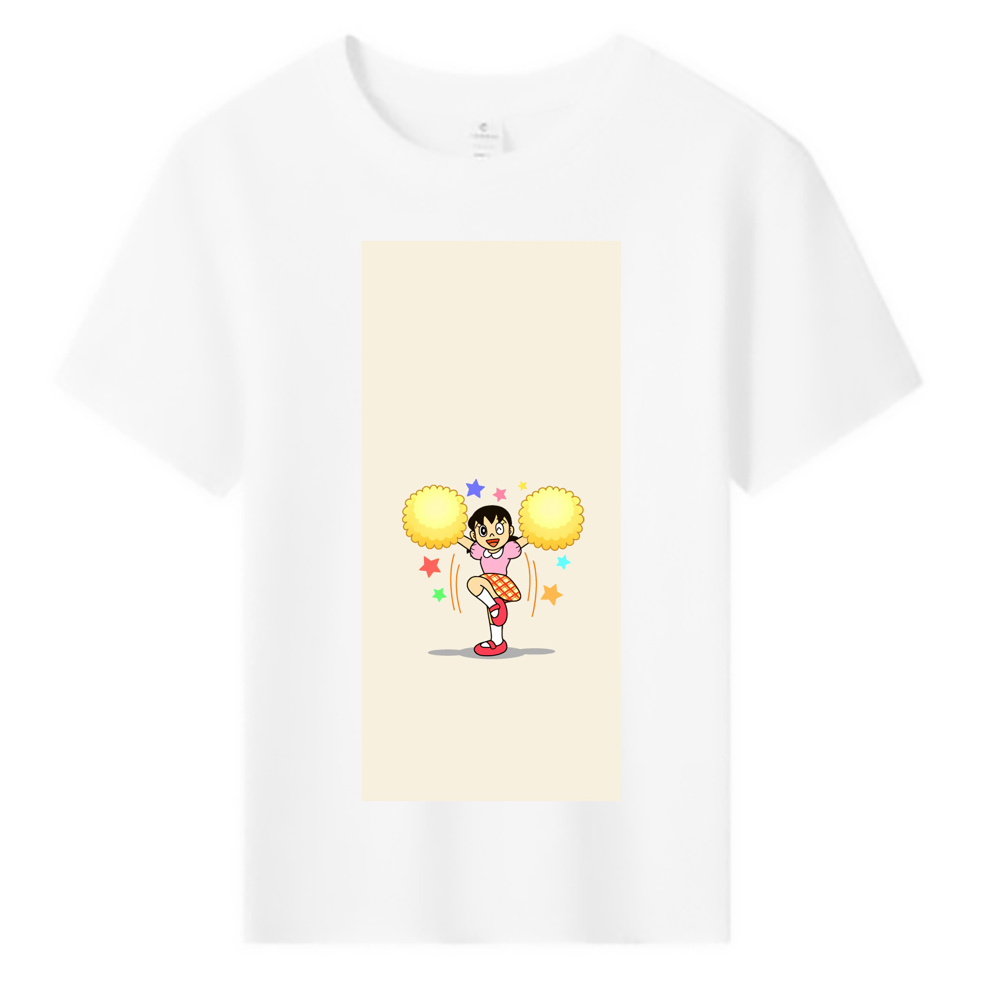 （画像用） ドラえもん みなもと しずか Doraemon Shizuka Minamoto 綿100％キッズTシャツ（フロントプリント）