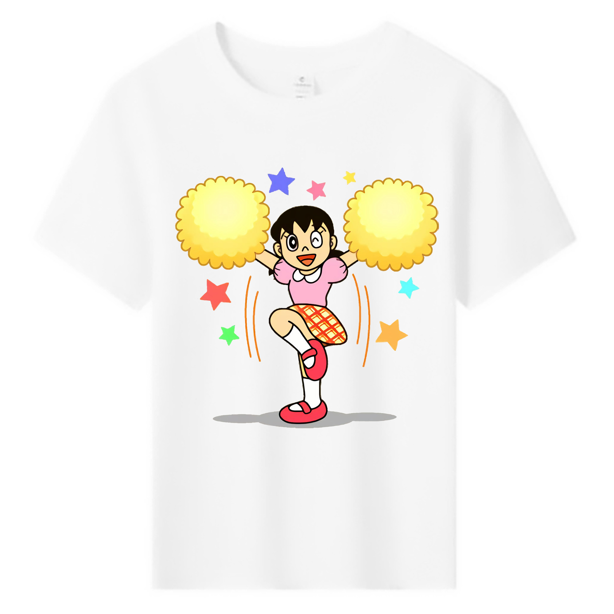 （画像用） ドラえもん みなもと しずか Doraemon Shizuka Minamoto 綿100％キッズTシャツ（フロントプリント）