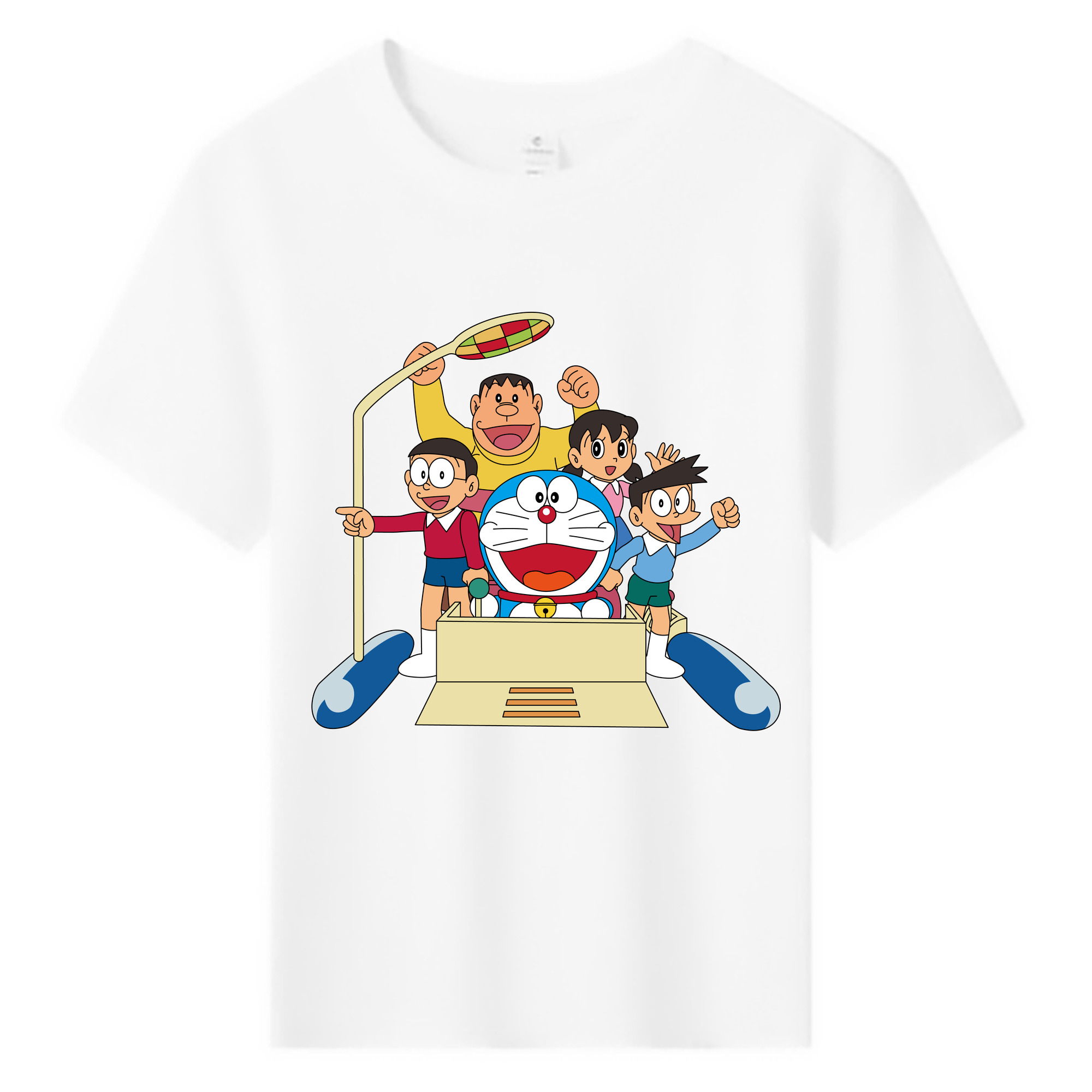（画像用） ドラえもん 骨川 スネ夫 Doraemon Honekawa Suneo 綿100％キッズTシャツ（フロントプリント）