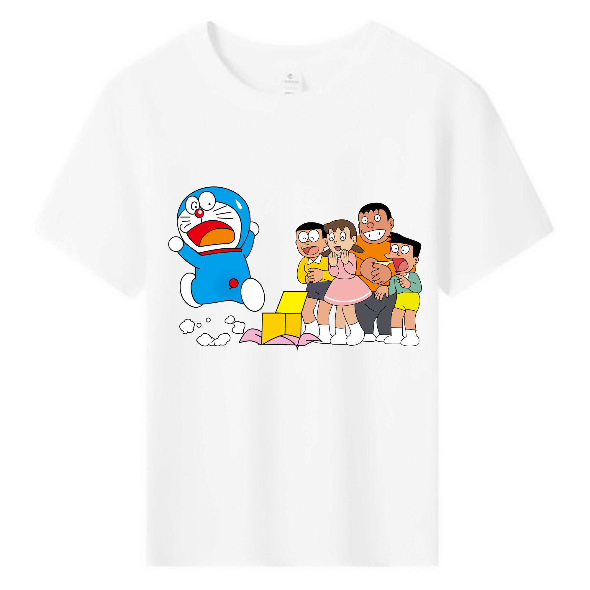 （画像用） ドラえもん 骨川 スネ夫 Doraemon Honekawa Suneo 綿100％キッズTシャツ（フロントプリント）