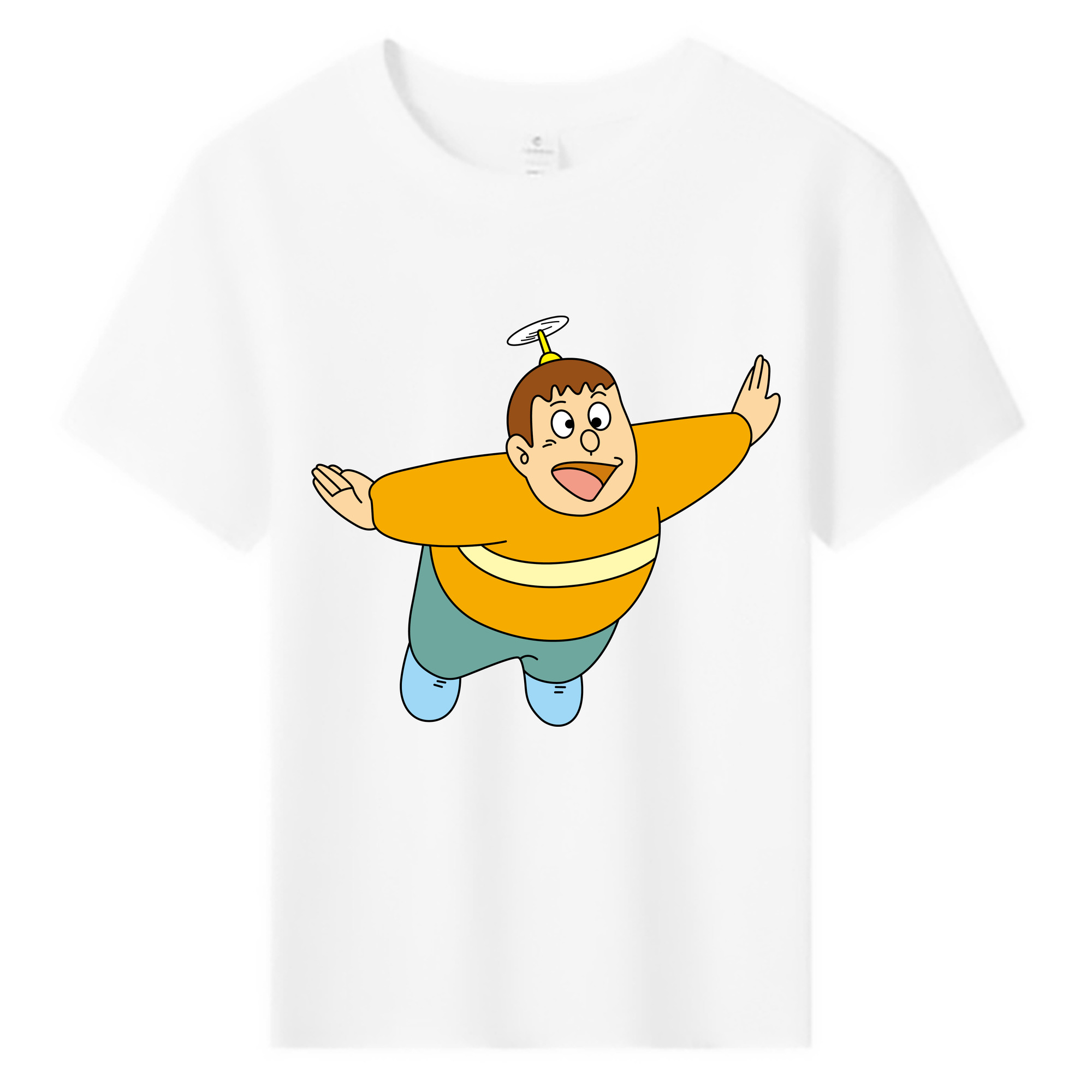 （画像用） ドラえもん 剛田武 Doraemon Gouta Takeshi 綿100％キッズTシャツ（フロントプリント）