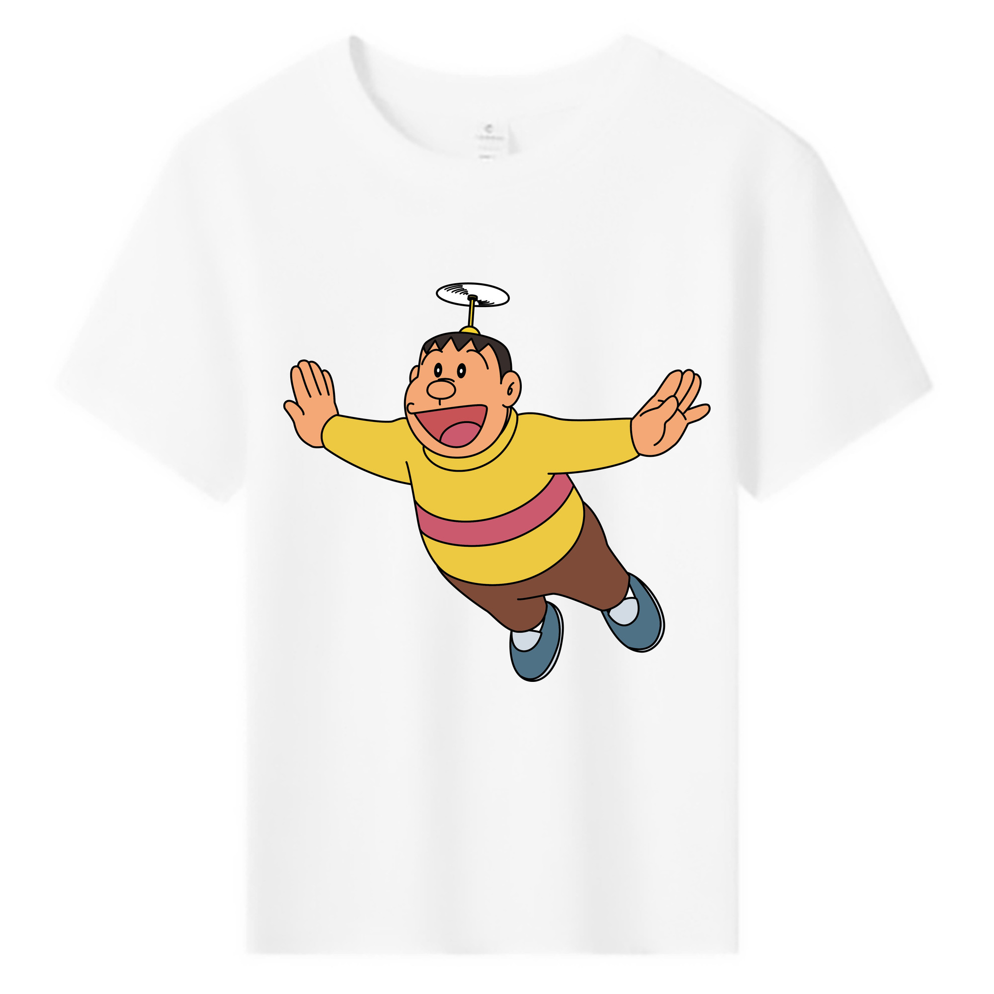（画像用） ドラえもん 剛田武 Doraemon Gouta Takeshi 綿100％キッズTシャツ（フロントプリント）