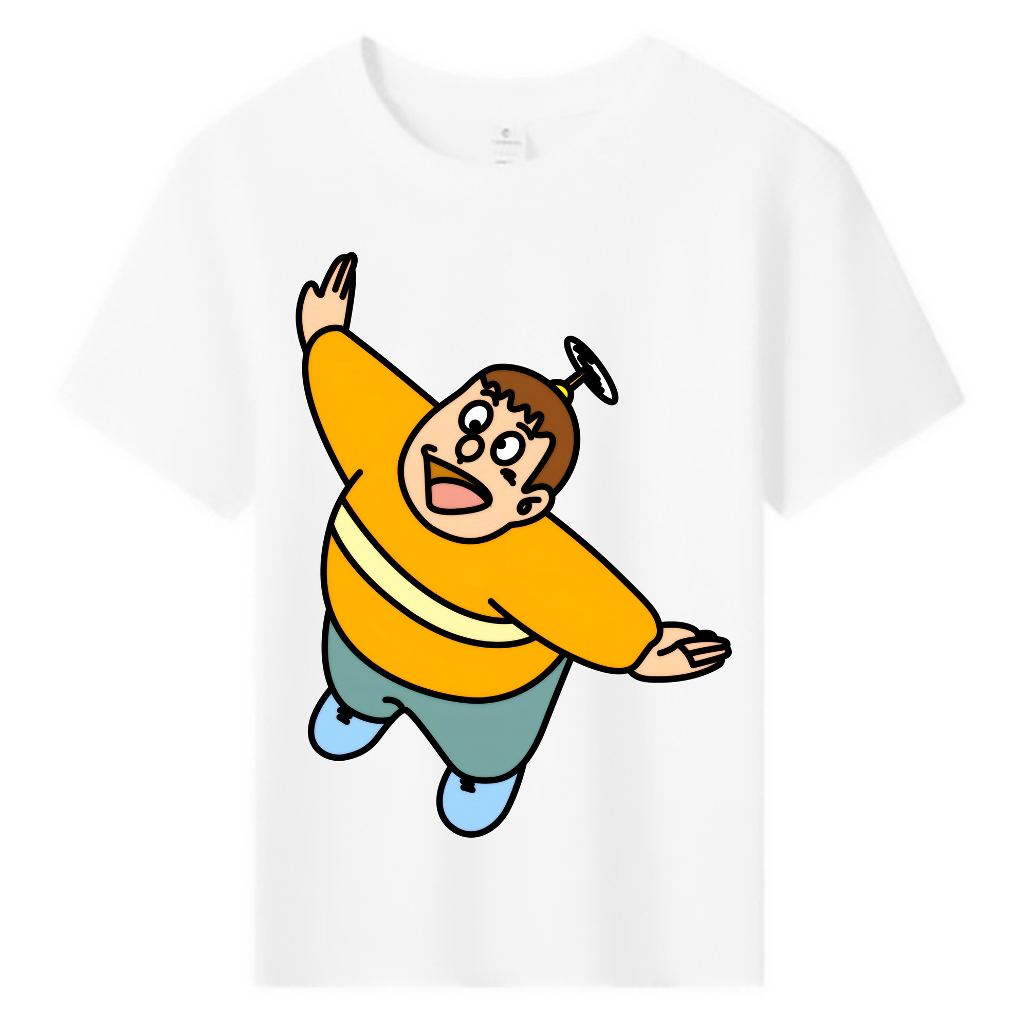（画像用） ドラえもん 剛田武 Doraemon Gouta Takeshi 綿100％キッズTシャツ（フロントプリント）