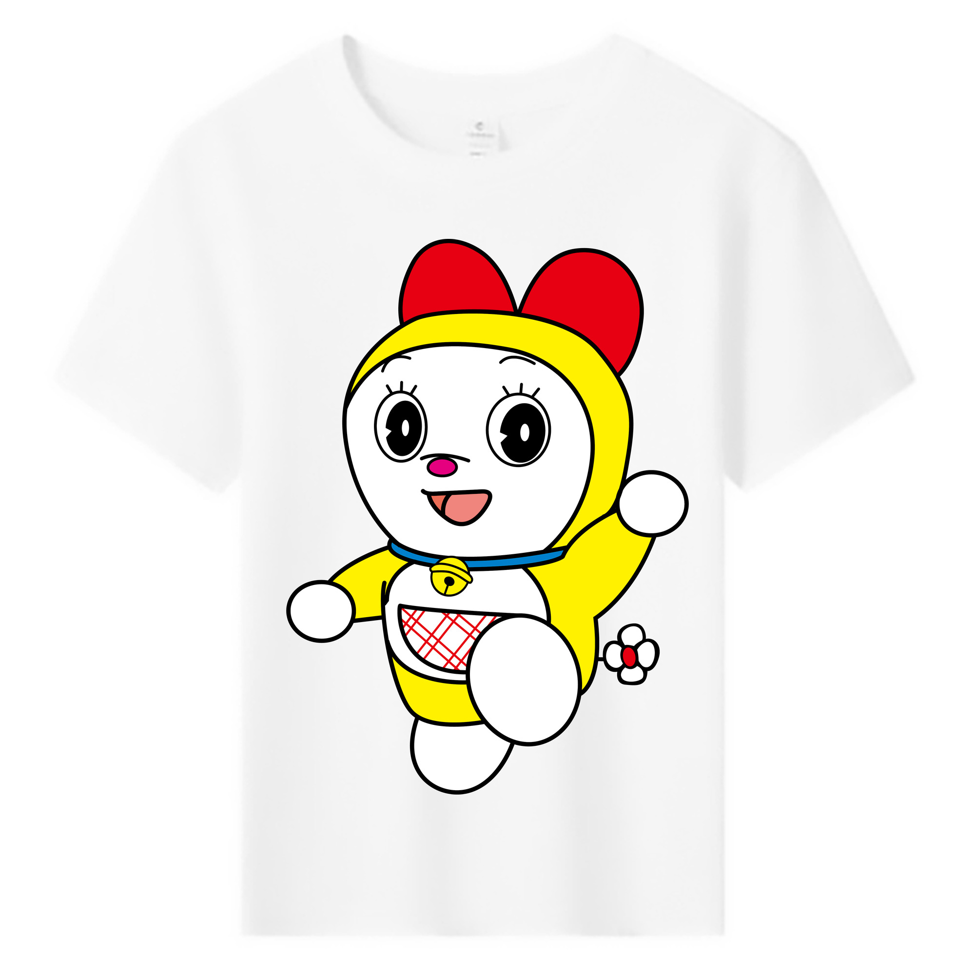 （画像用） ドラえもん ドラミ Doraemon Dorami 綿100％キッズTシャツ（フロントプリント）