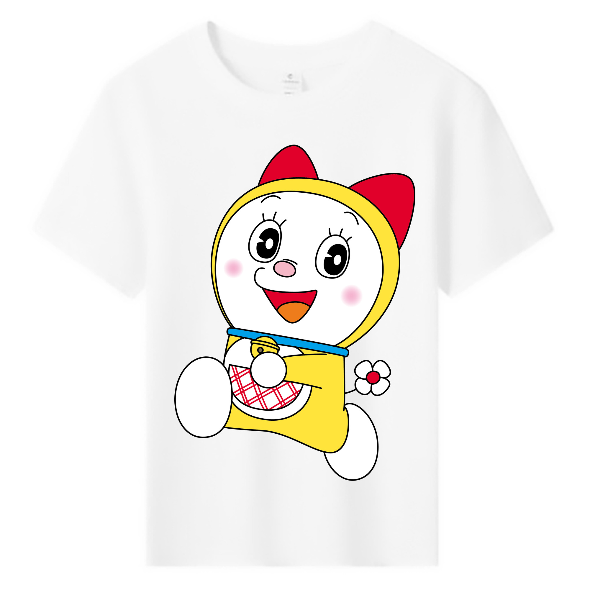 （画像用） ドラえもん ドラミ Doraemon Dorami 綿100％キッズTシャツ（フロントプリント）