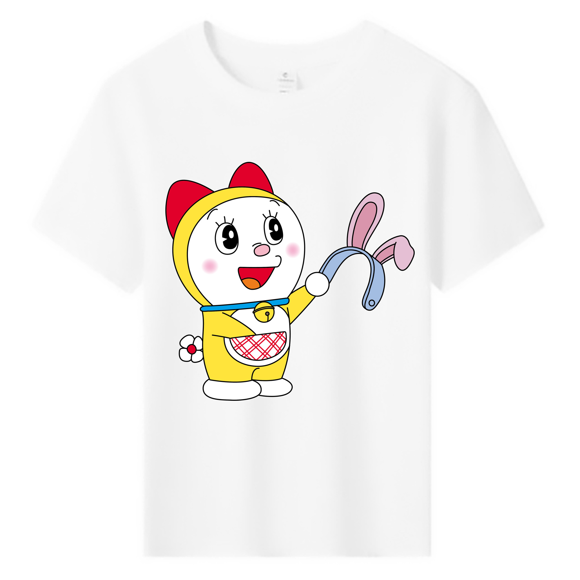 （画像用） ドラえもん ドラミ Doraemon Dorami 綿100％キッズTシャツ（フロントプリント）