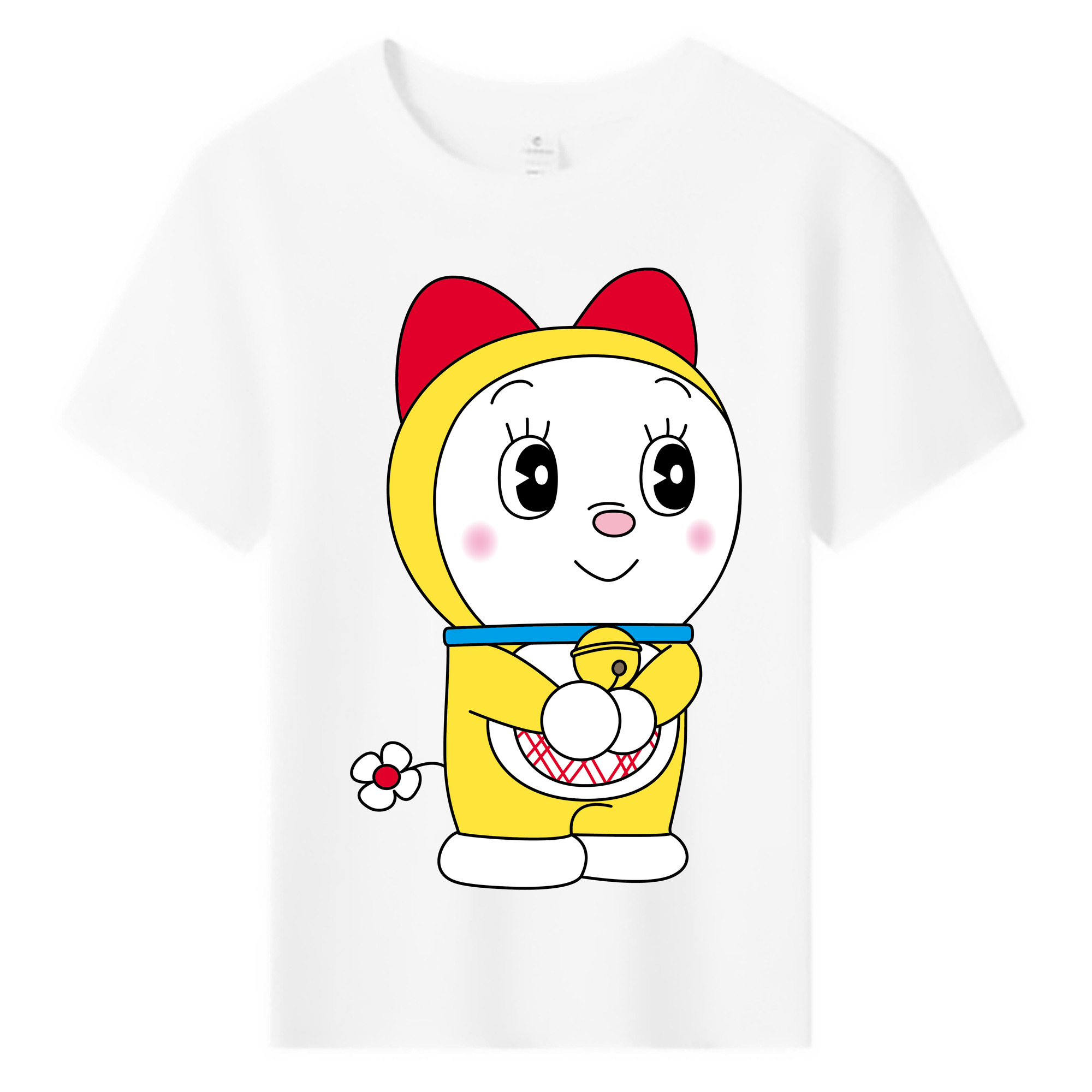 （画像用） ドラえもん ドラミ Doraemon Dorami 綿100％キッズTシャツ（フロントプリント）