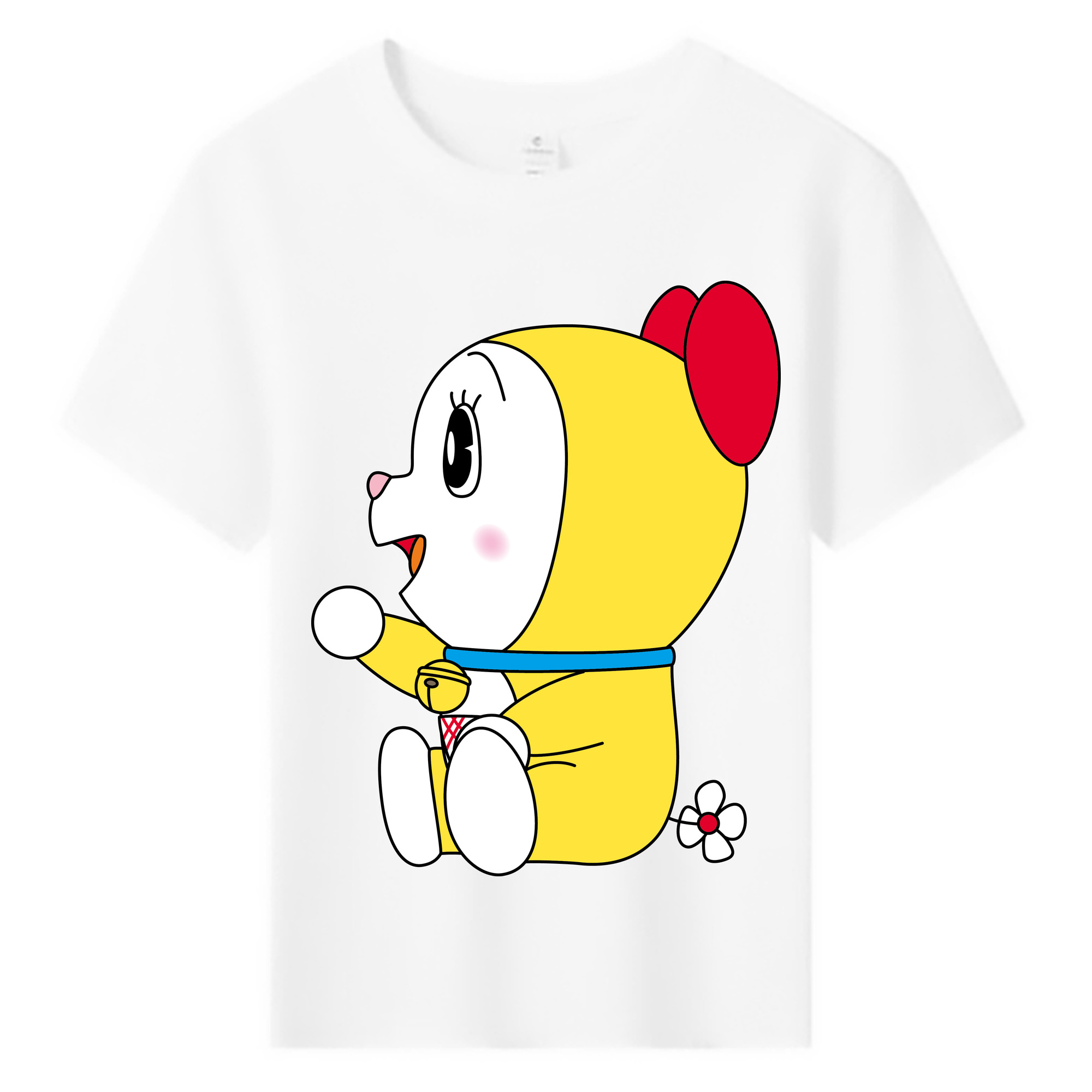 （画像用） ドラえもん ドラミ Doraemon Dorami 綿100％キッズTシャツ（フロントプリント）