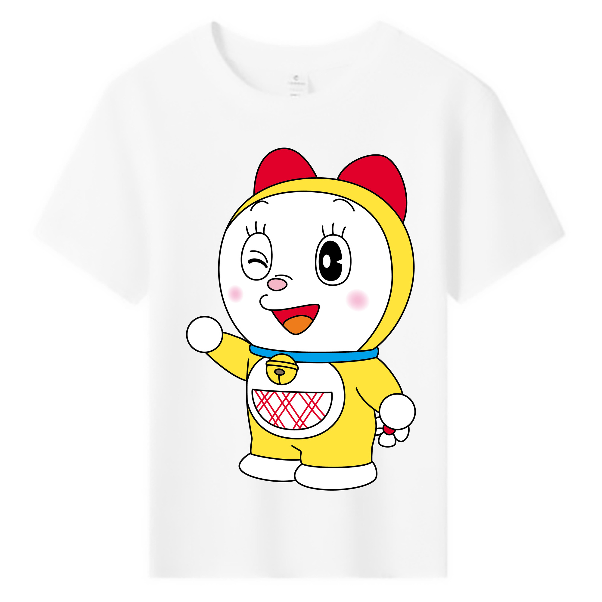 （画像用） ドラえもん ドラミ Doraemon Dorami 綿100％キッズTシャツ（フロントプリント）