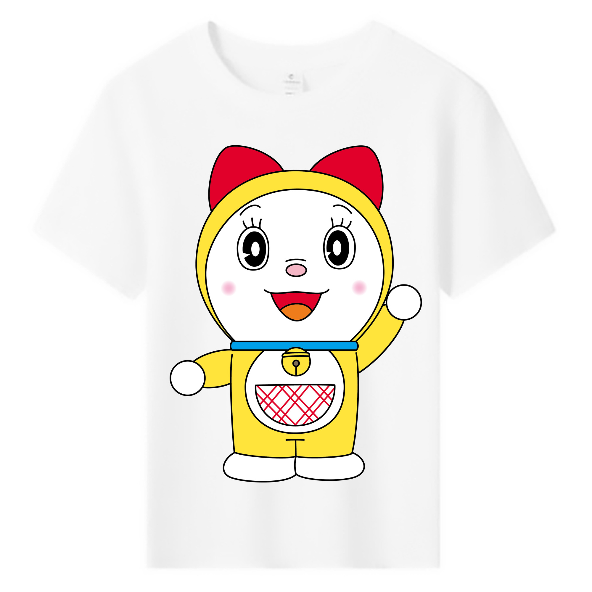 （画像用） ドラえもん ドラミ Doraemon Dorami 綿100％キッズTシャツ（フロントプリント）