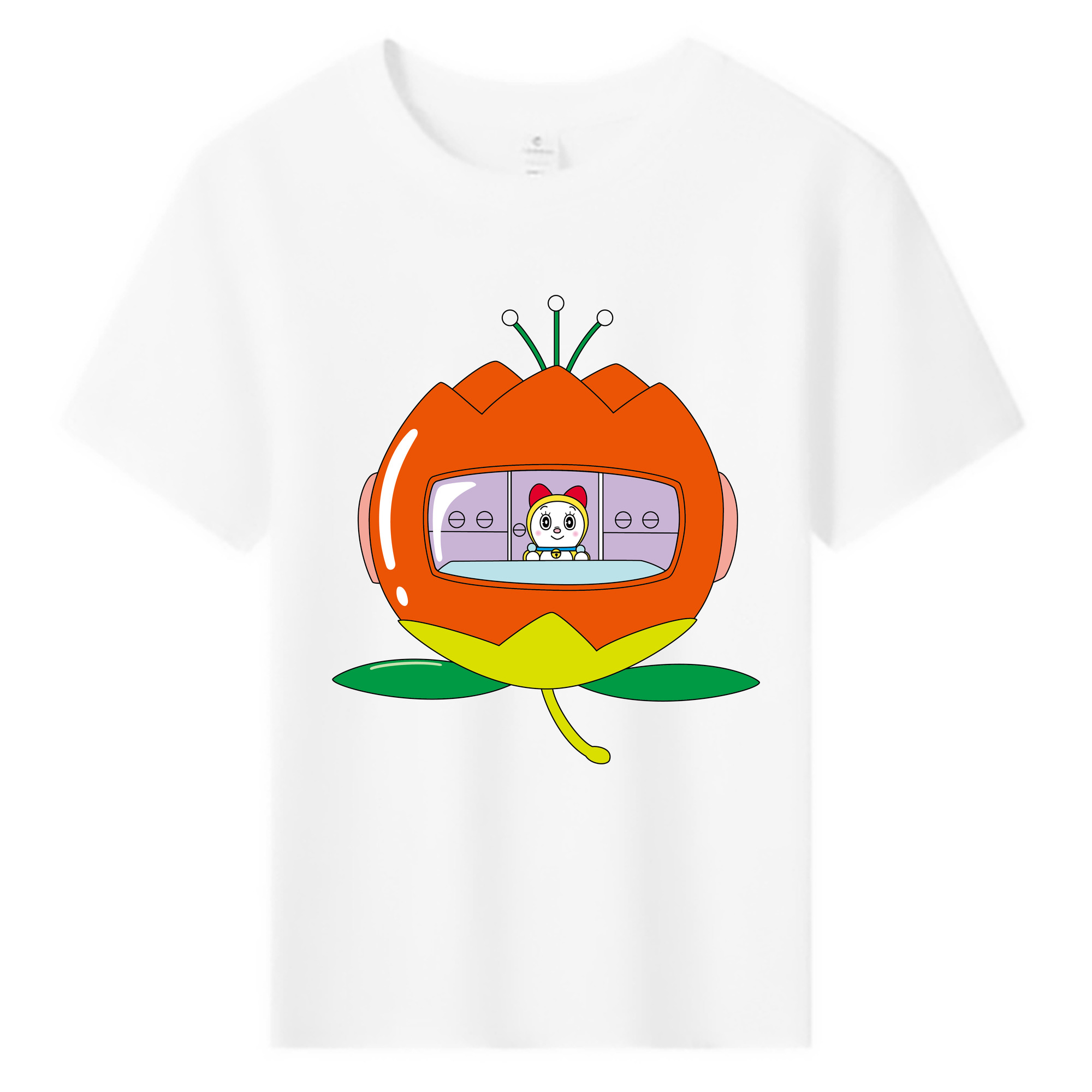 （画像用） ドラえもん ドラミ Doraemon Dorami 綿100％キッズTシャツ（フロントプリント）