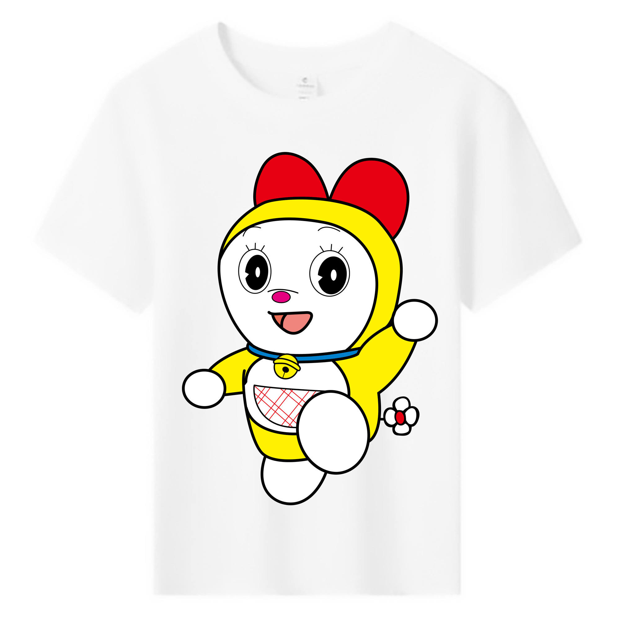 （画像用） ドラえもん ドラミ Doraemon Dorami 綿100％キッズTシャツ（フロントプリント）