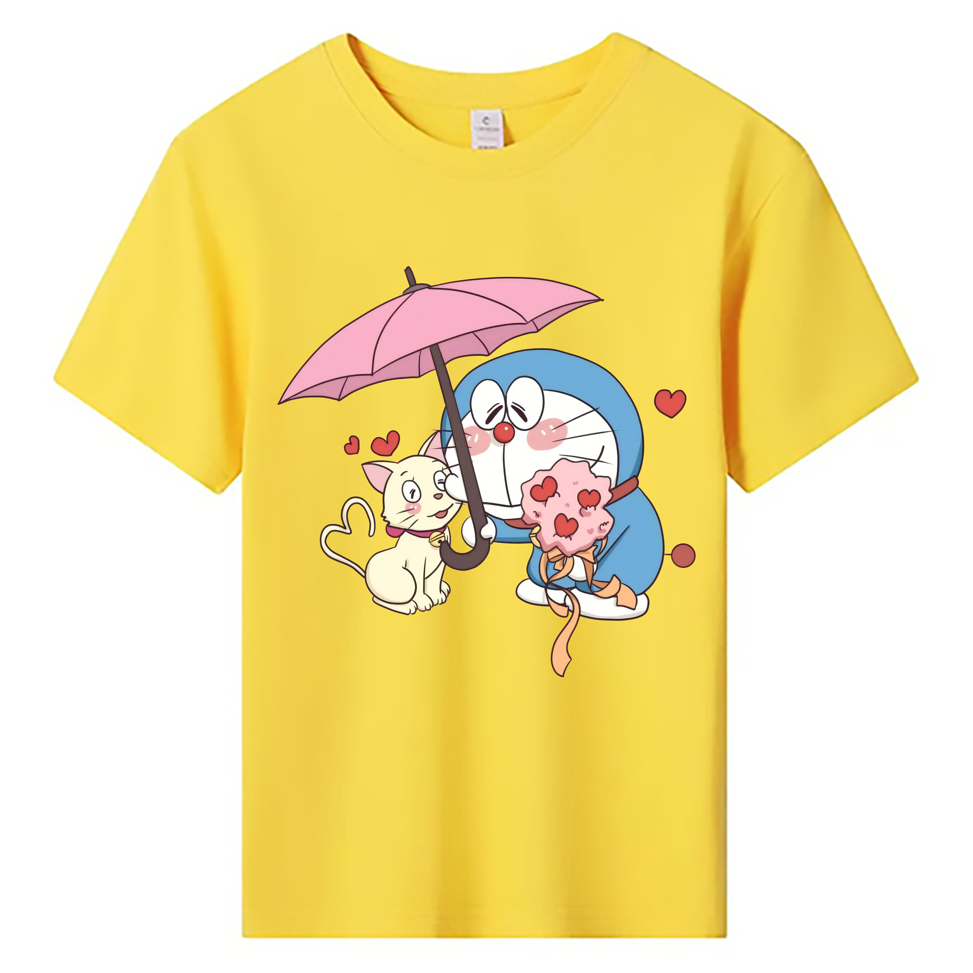 （画像用） ドラえもん Doraemon 綿100％キッズTシャツ（フロントプリント）