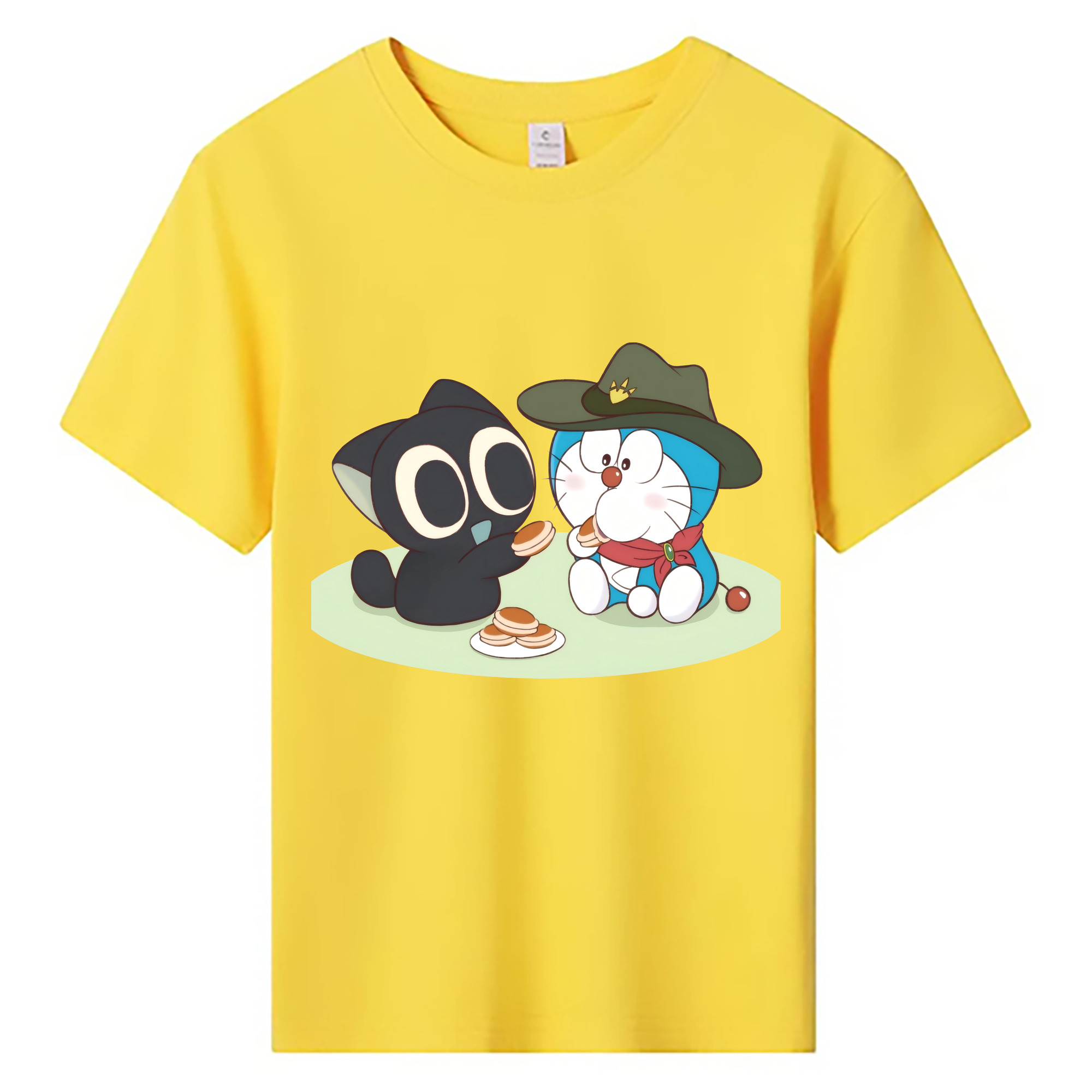 （画像用） ドラえもん Doraemon 綿100％キッズTシャツ（フロントプリント）